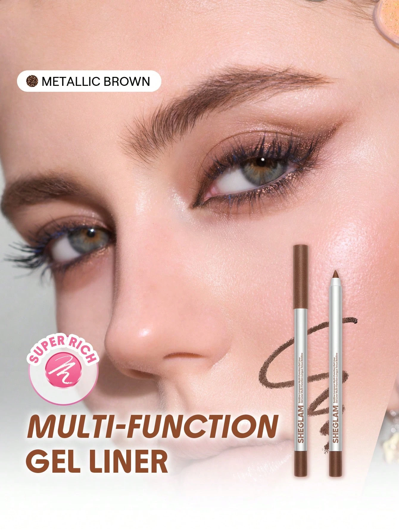 SHEGLAM Boldline Eye-Liner Gel Multifonction Longue Tenue-Nude Marque De Beauté — vue 9