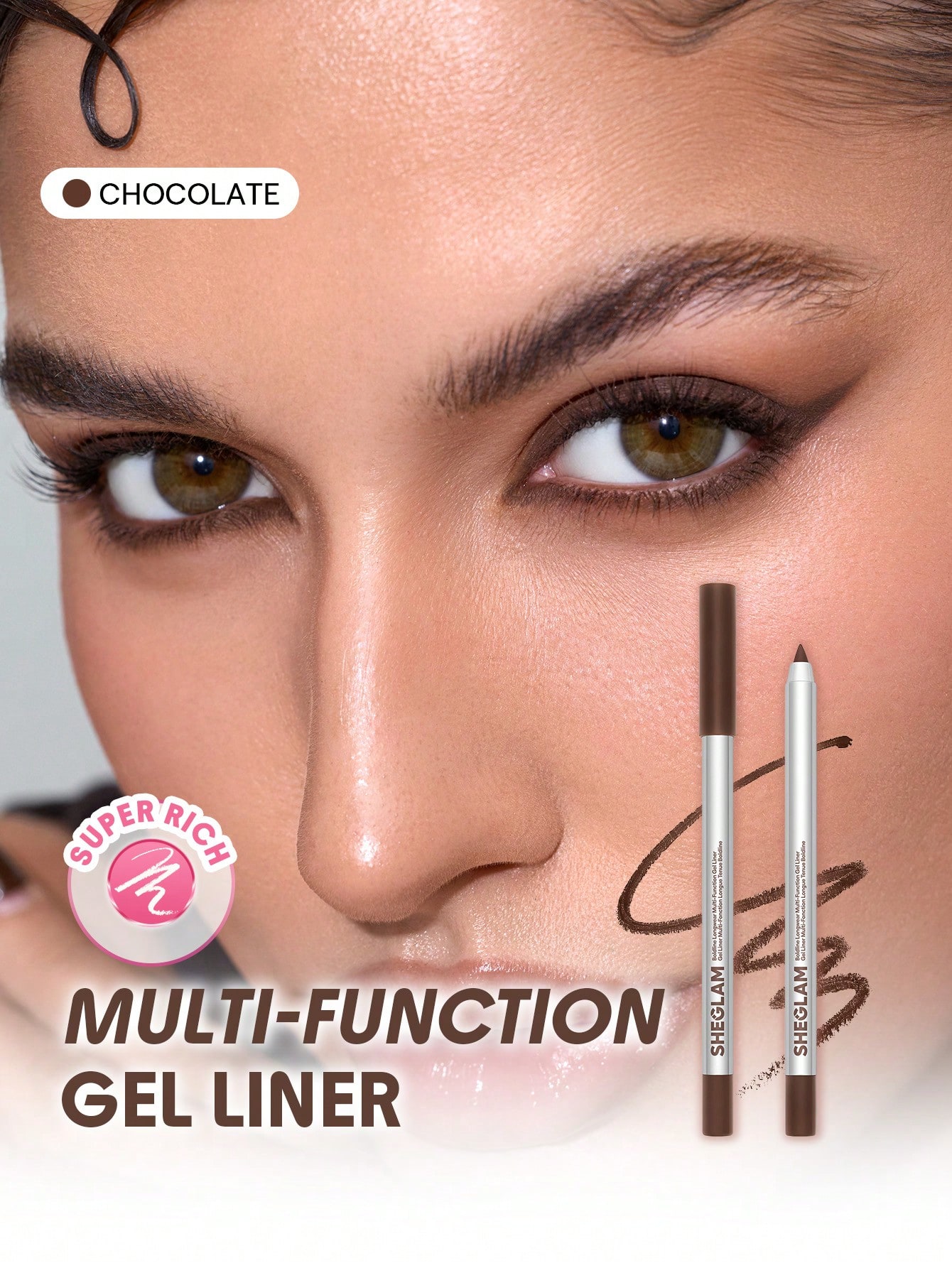 SHEGLAM Boldline Eye-Liner Gel Multifonction Longue Tenue-Nude Marque De Beauté — vue 8