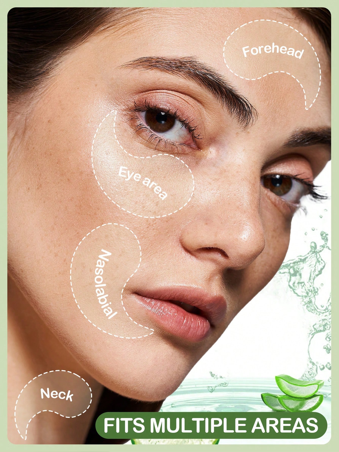 Masque apaisant pour les yeux à l'aloe vera SlowSunday, 60 pièces, patchs pour les yeux, — vue 5