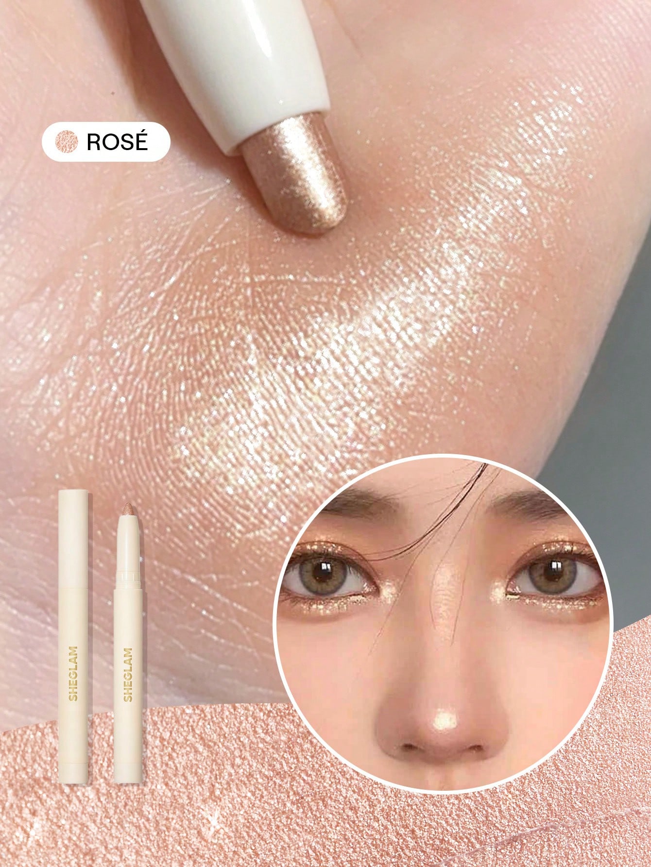 SHEGLAM Big N' Bright Crayon Yeux-Frost Paillettes Marque De Beauté CosméTique Maquillage — vue 2