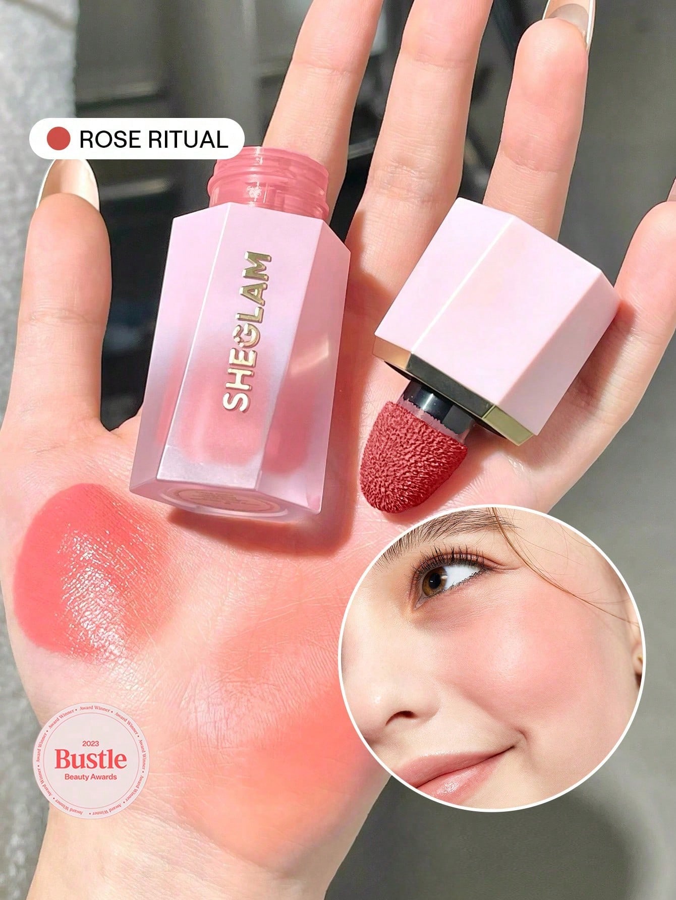 SHEGLAM Color Bloom Blush Liquide Fini Mat-Love Cake Rouge Marque De Beauté CosméTique — vue 9