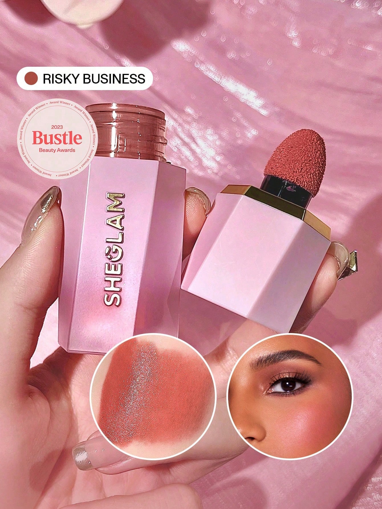 SHEGLAM Color Bloom Blush Liquide Fini Mat-Love Cake Rouge Marque De Beauté CosméTique — vue 12