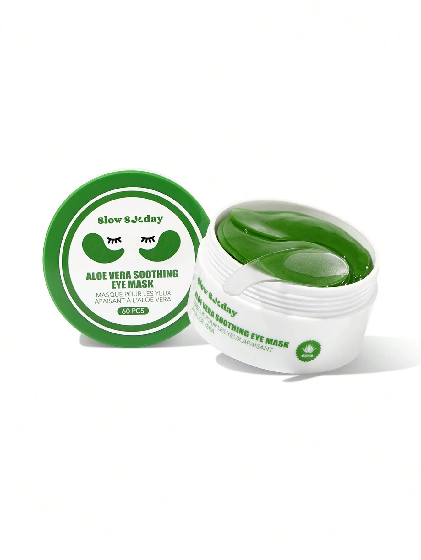 Masque apaisant pour les yeux à l'aloe vera SlowSunday, 60 pièces, patchs pour les yeux, — vue 7
