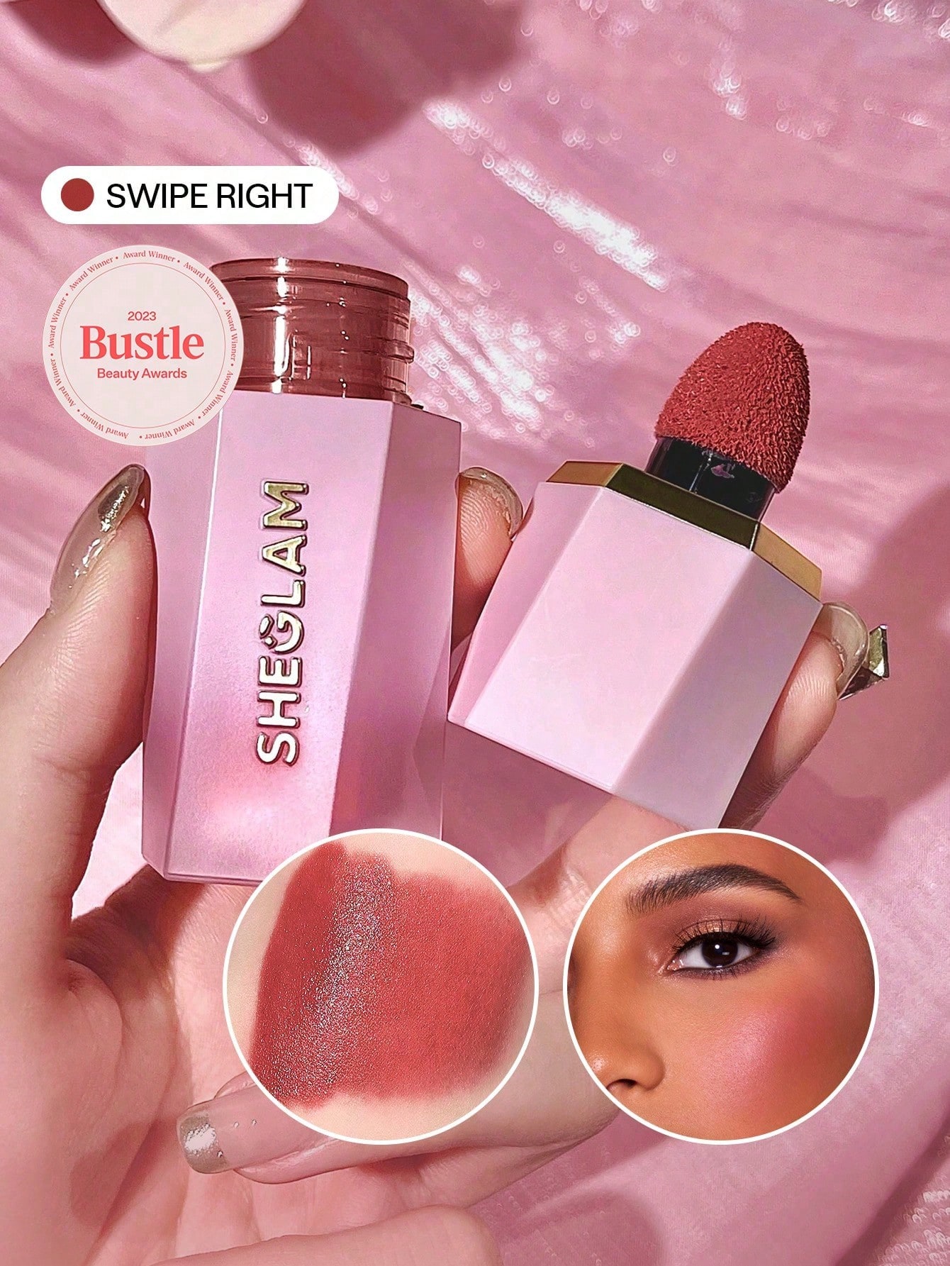 SHEGLAM Color Bloom Blush Liquide Fini Mat-Love Cake Rouge Marque De Beauté CosméTique — vue 13
