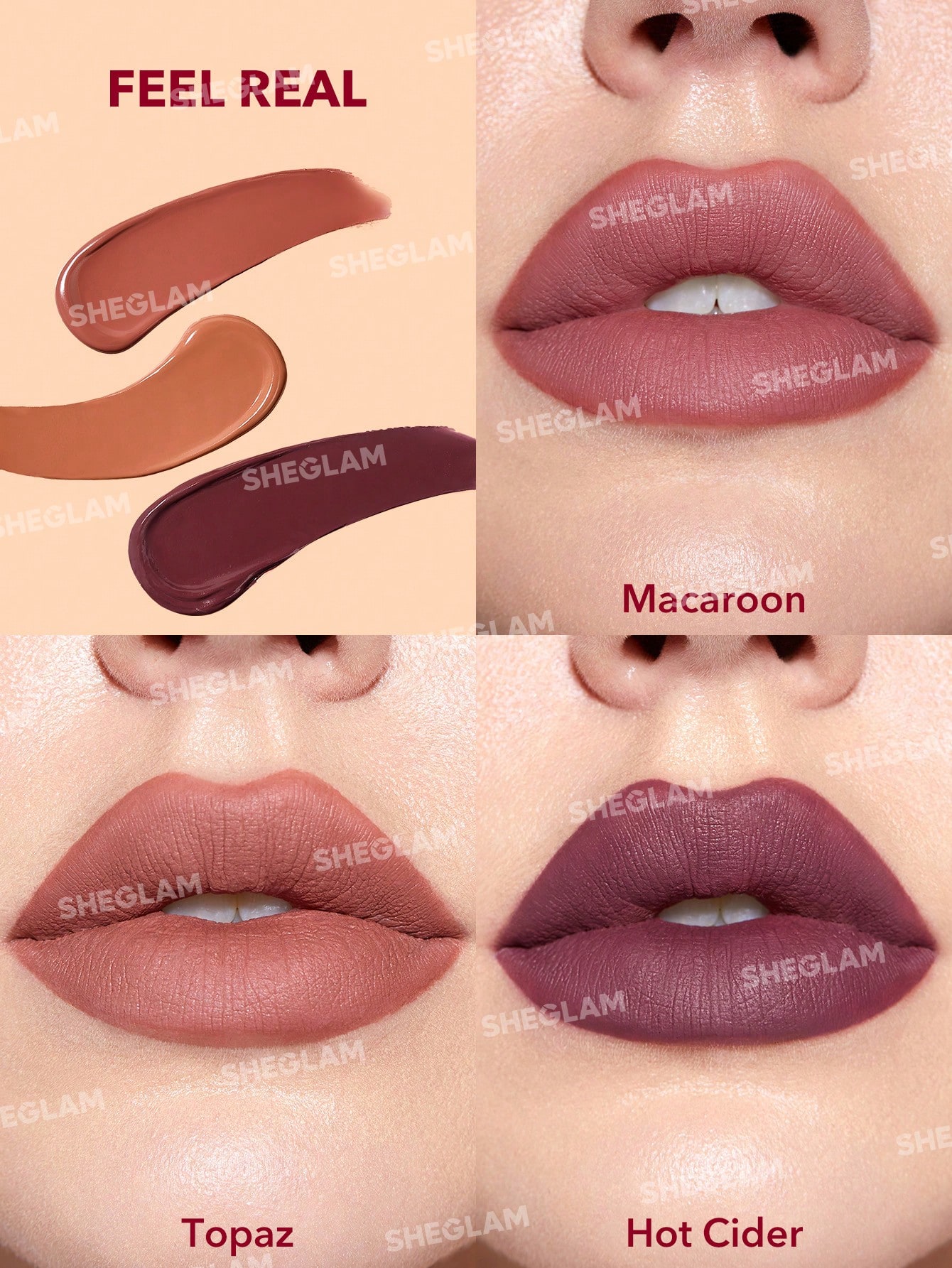 SHEGLAM Matte Allure Mini Set Rouge à LèVres Liquide-Private Tour Rouge Marque De Beauté — vue 5