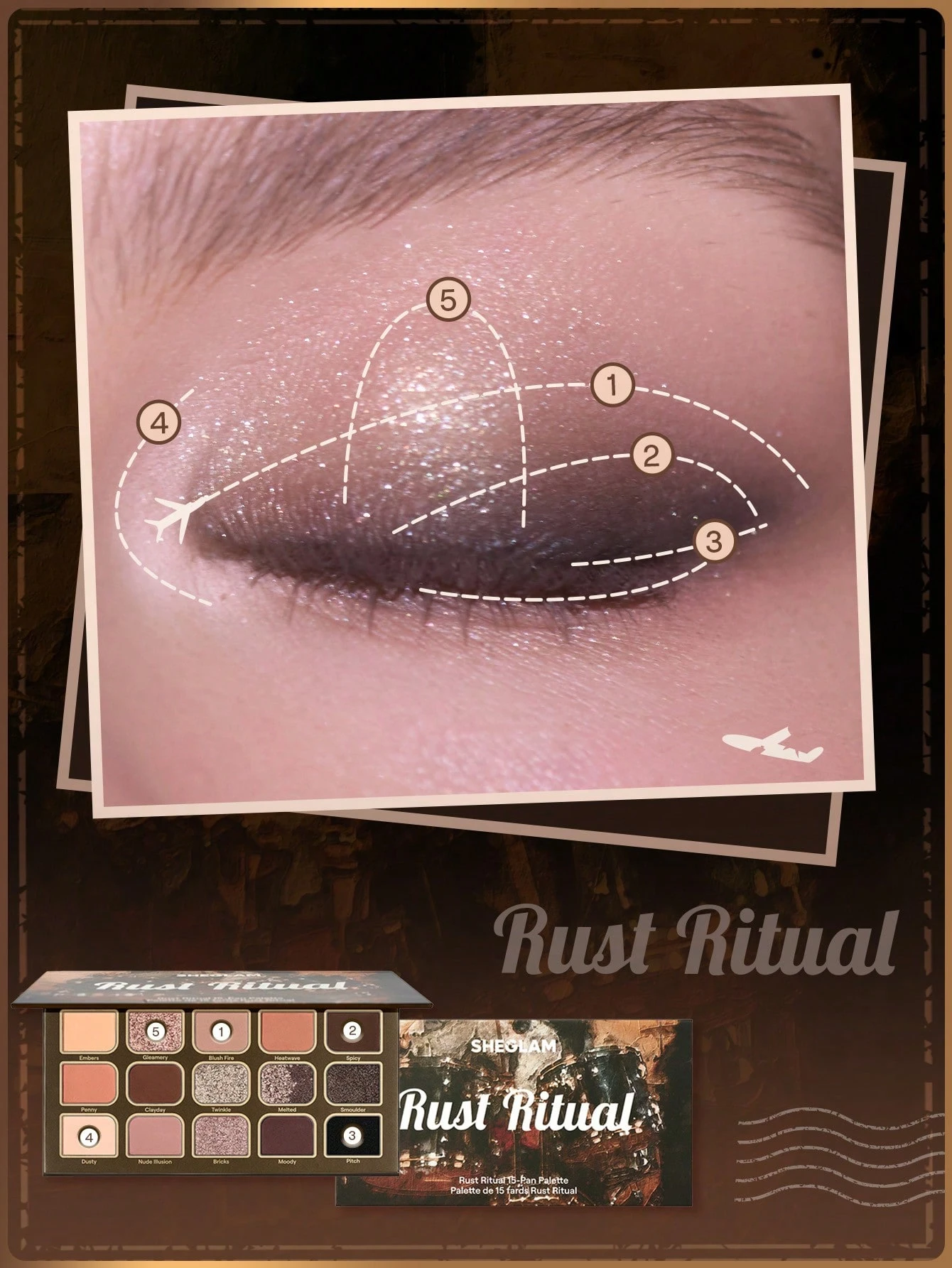 SHEGLAM MatinéE In L.A. Palette 15 Couleurs Paillettes Marque De Beauté CosméTique — vue 11