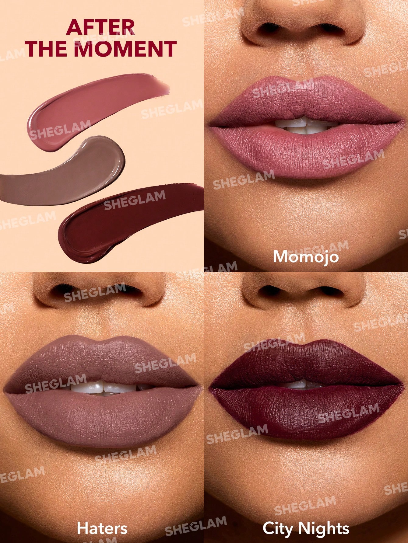 SHEGLAM Matte Allure Mini Set Rouge à LèVres Liquide-Private Tour Rouge Marque De Beauté — vue 7