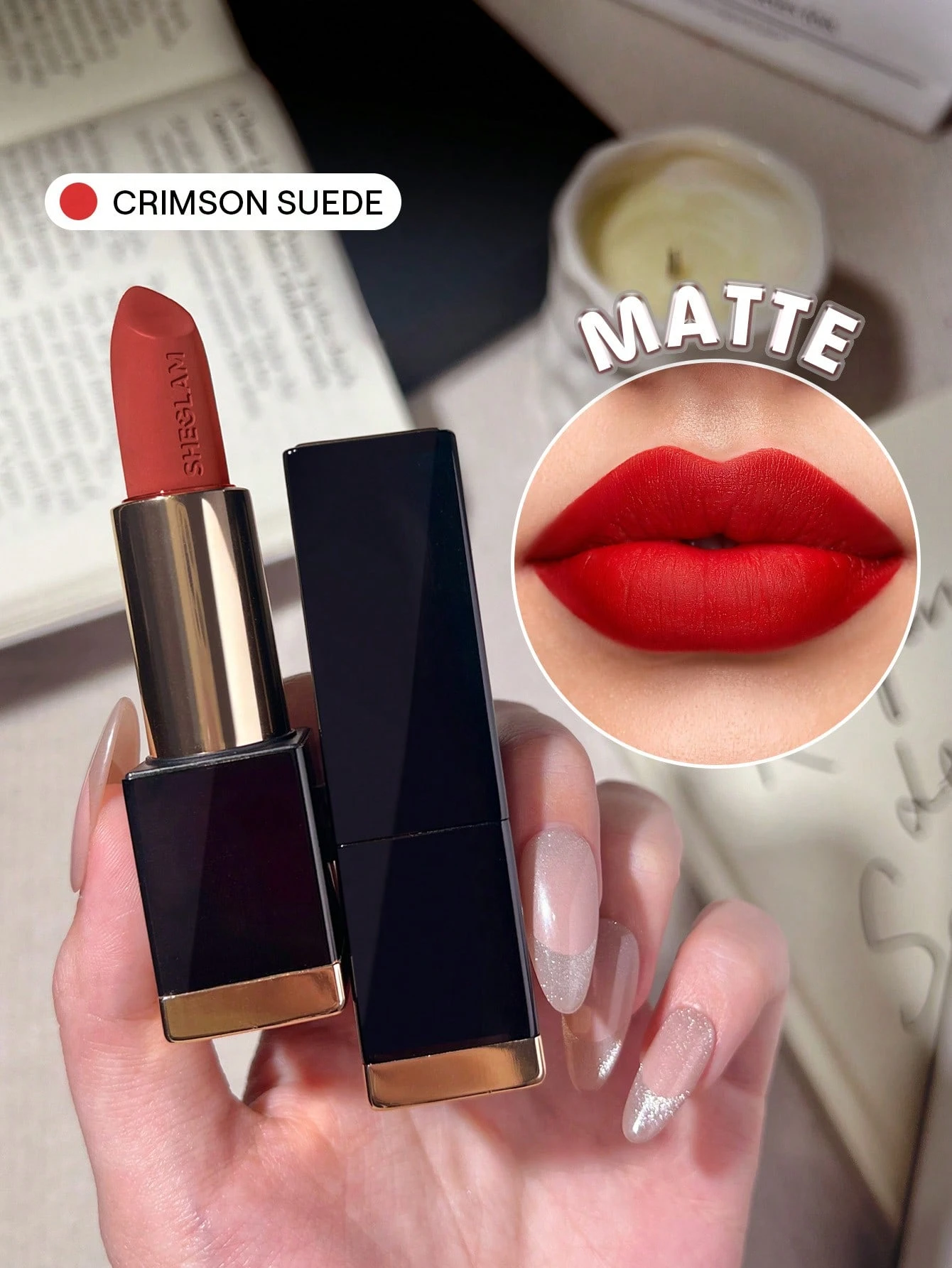 SHEGLAM Matte Allure Rouge à LèVres -287 Neutral Territory Rouge Marque De Beauté — vue 4