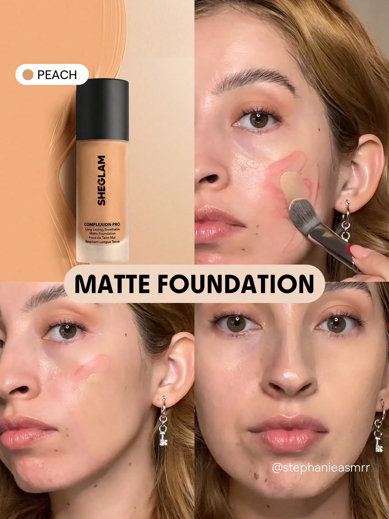 SHEGLAM Complexion Pro Fond De Teint Mat Longue Tenue Respirant-Mahogany Marque De Beauté — vue 12