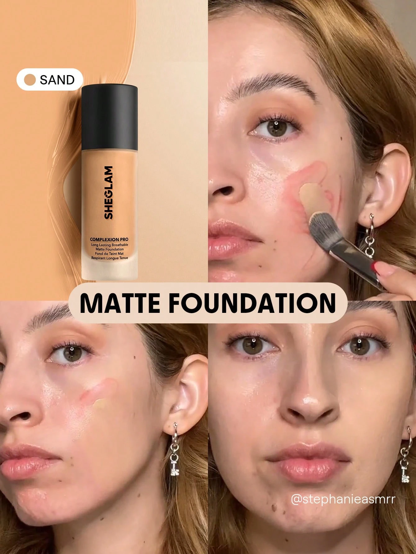 SHEGLAM Complexion Pro Fond De Teint Mat Longue Tenue Respirant-Mahogany Marque De Beauté — vue 11
