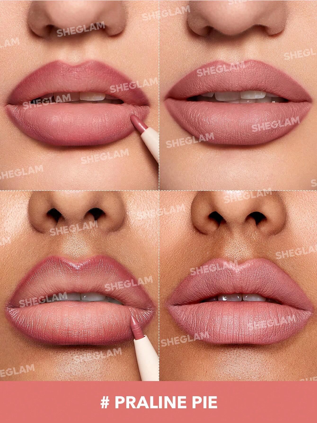SHEGLAM Glam 101 Duo Rouge à LèVres & Crayon-Warm Nutmeg Rouge Marque De Beauté — vue 7