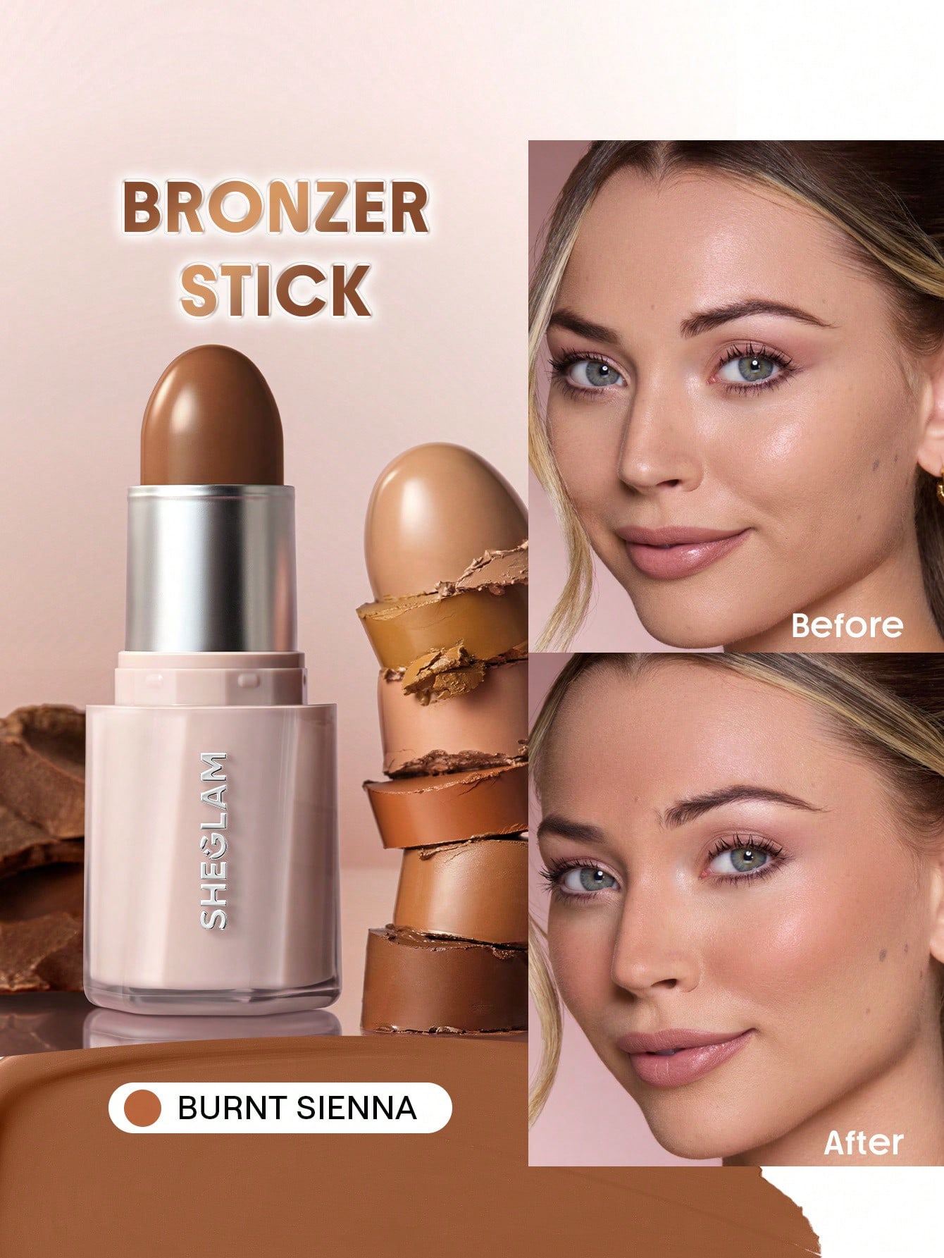 SHEGLAM Buttery Buff BâTon De Contour Et Bronzage-Earthy Sepia Marque De Beauté — vue 8
