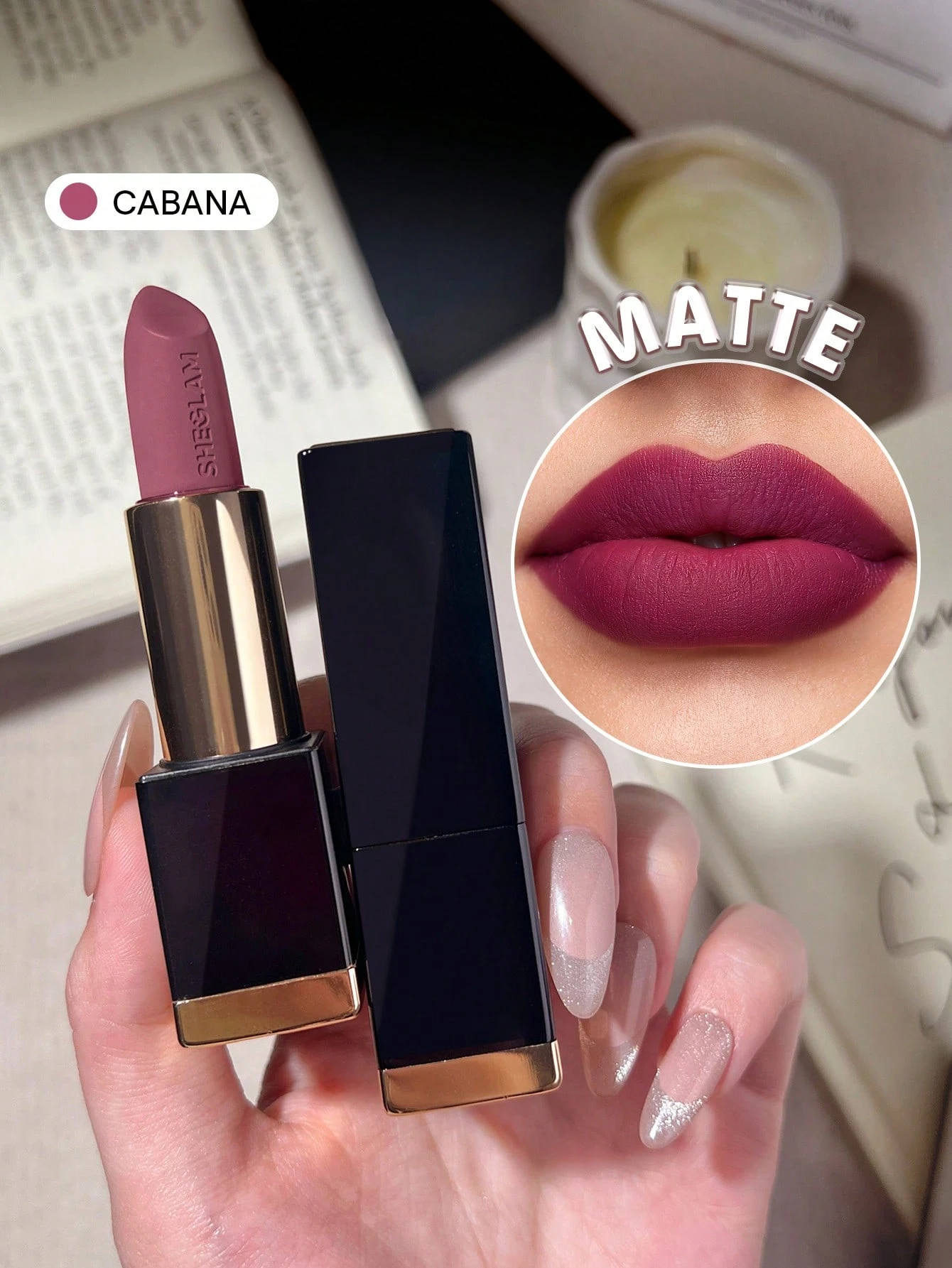 SHEGLAM Matte Allure Rouge à LèVres -287 Neutral Territory Rouge Marque De Beauté — vue 8