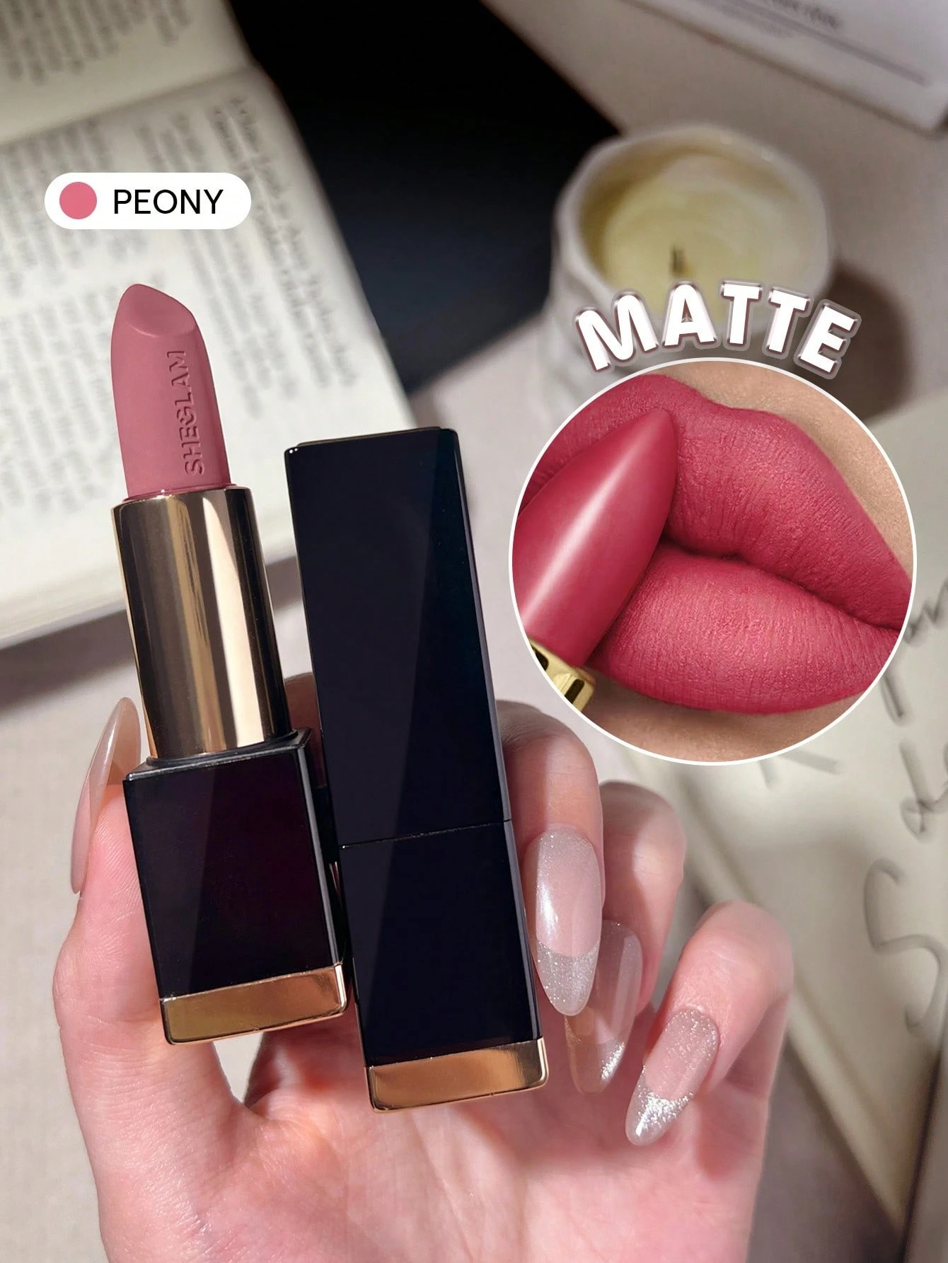 SHEGLAM Matte Allure Rouge à LèVres -287 Neutral Territory Rouge Marque De Beauté — vue 12