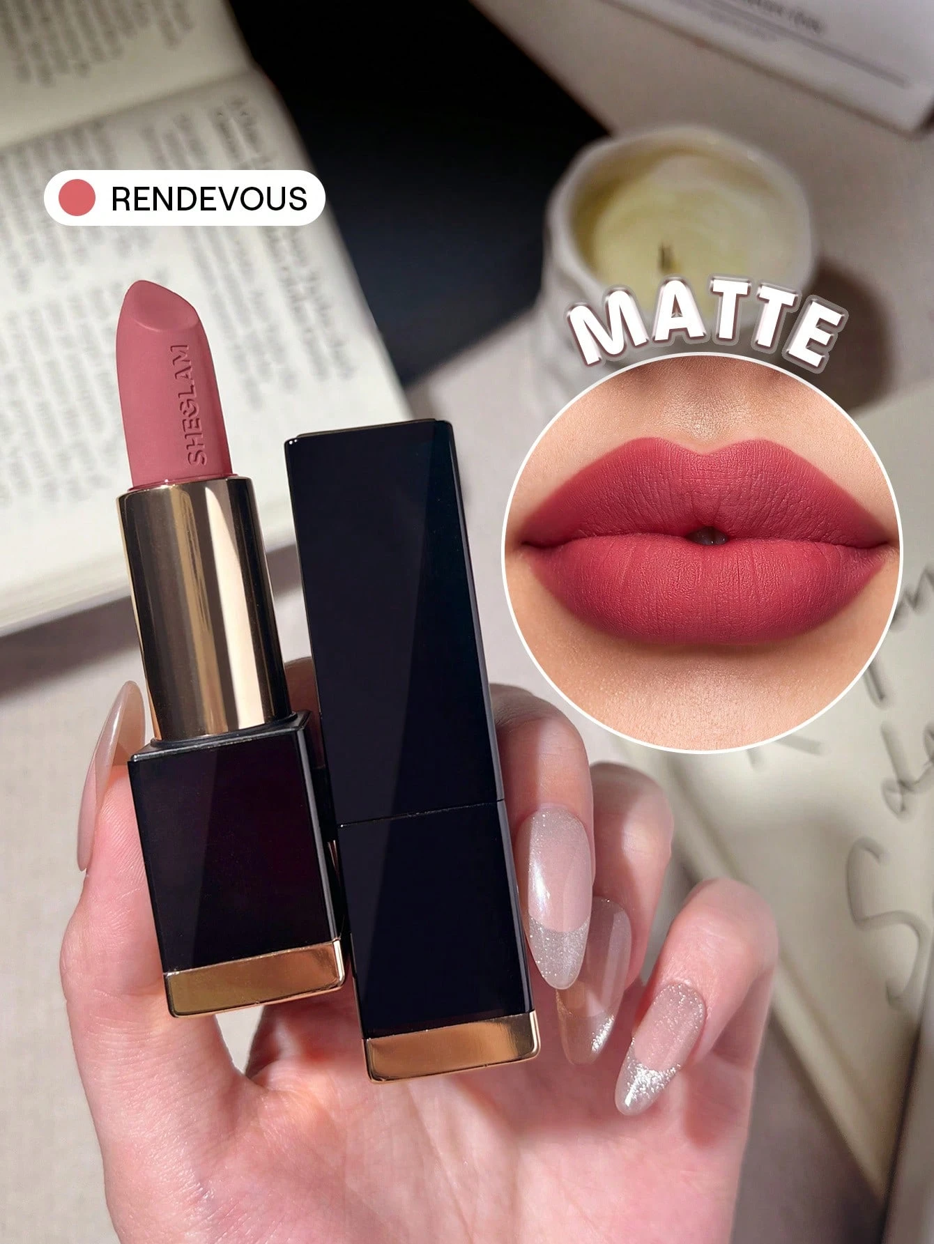 SHEGLAM Matte Allure Rouge à LèVres -287 Neutral Territory Rouge Marque De Beauté — vue 14