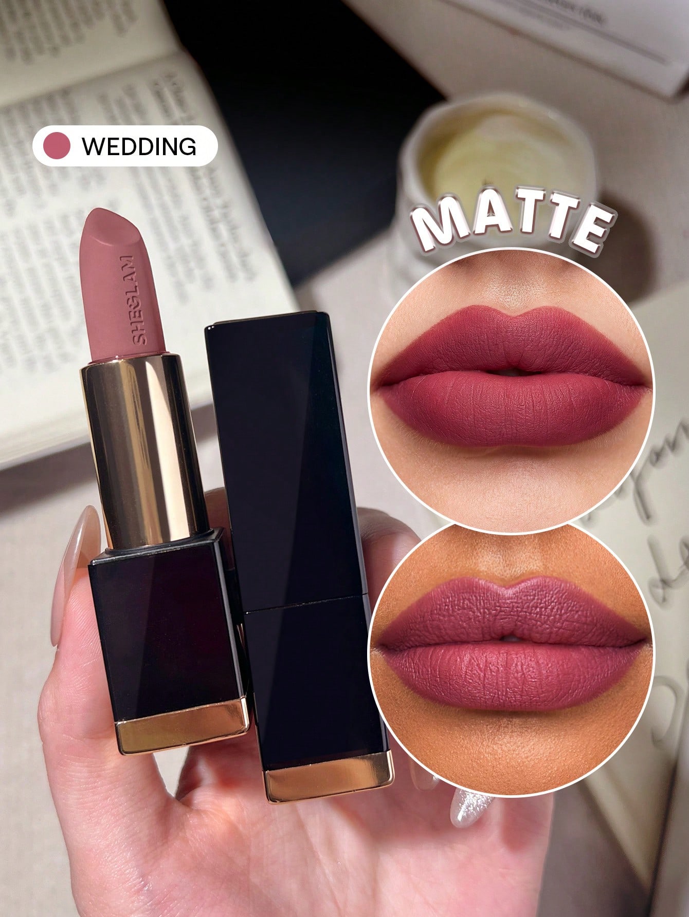SHEGLAM Matte Allure Rouge à LèVres -287 Neutral Territory Rouge Marque De Beauté — vue 16