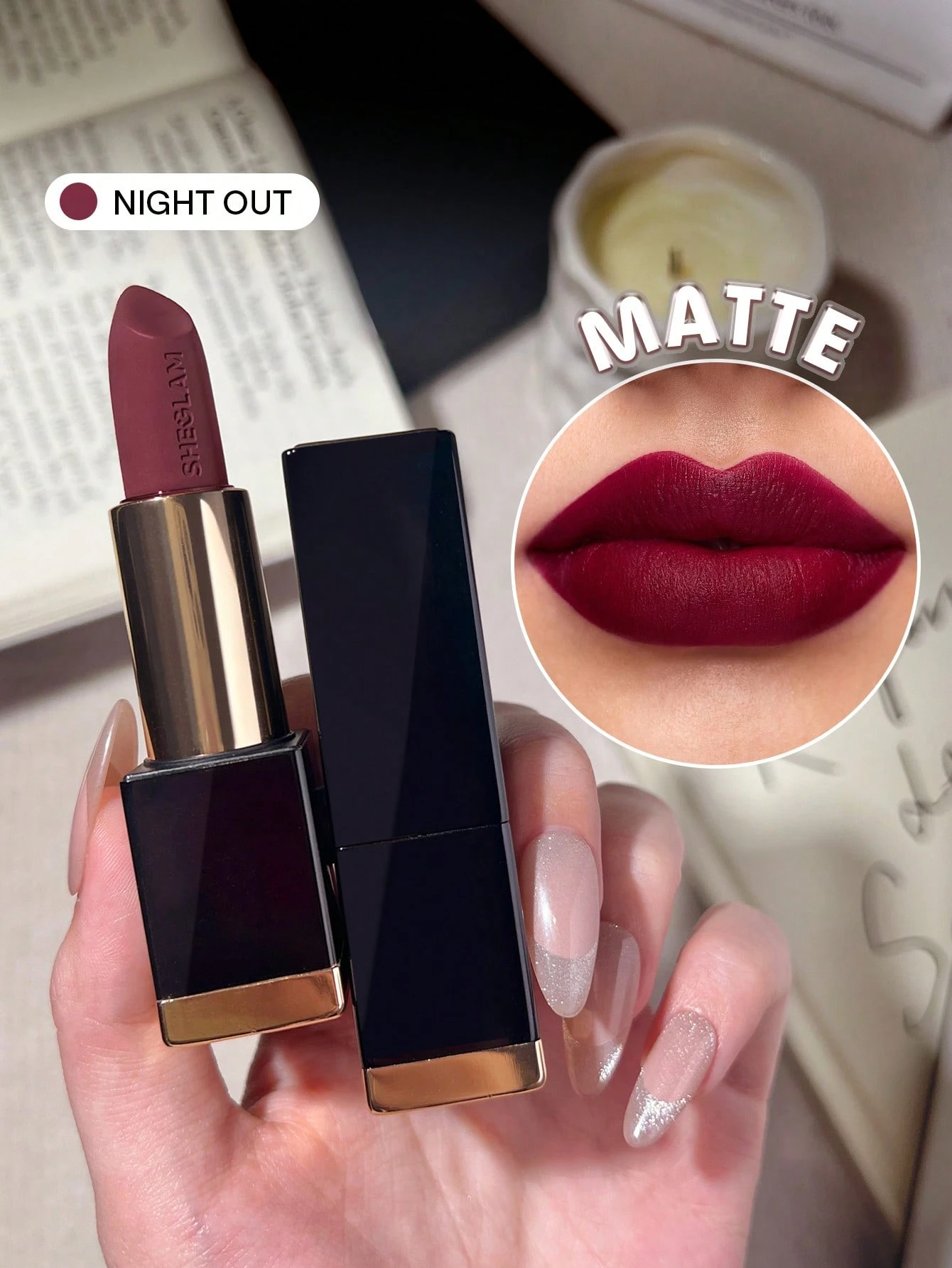 SHEGLAM Matte Allure Rouge à LèVres -287 Neutral Territory Rouge Marque De Beauté — vue 17