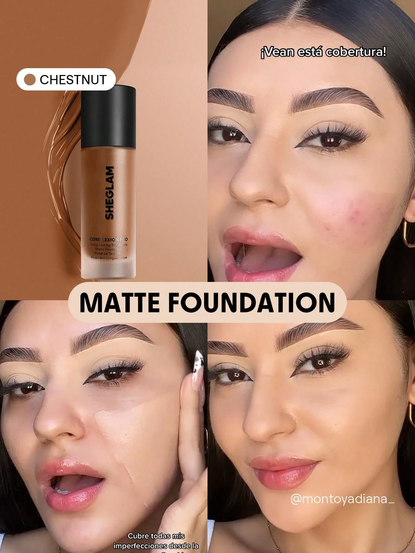 SHEGLAM Complexion Pro Fond De Teint Mat Longue Tenue Respirant-Mahogany Marque De Beauté — vue 20