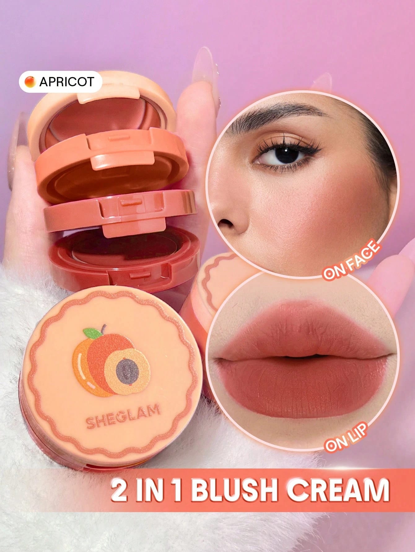 SHEGLAM Very Cherry Stack CrèMe Joues & LèVres Rouge Marque De Beauté CosméTique