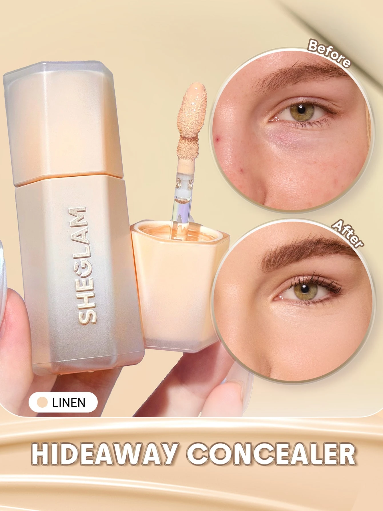 SHEGLAM Hideaway Correcteur Haute Couvrance-Sepia Correcteur De Teint Illuminateur Et — vue 5