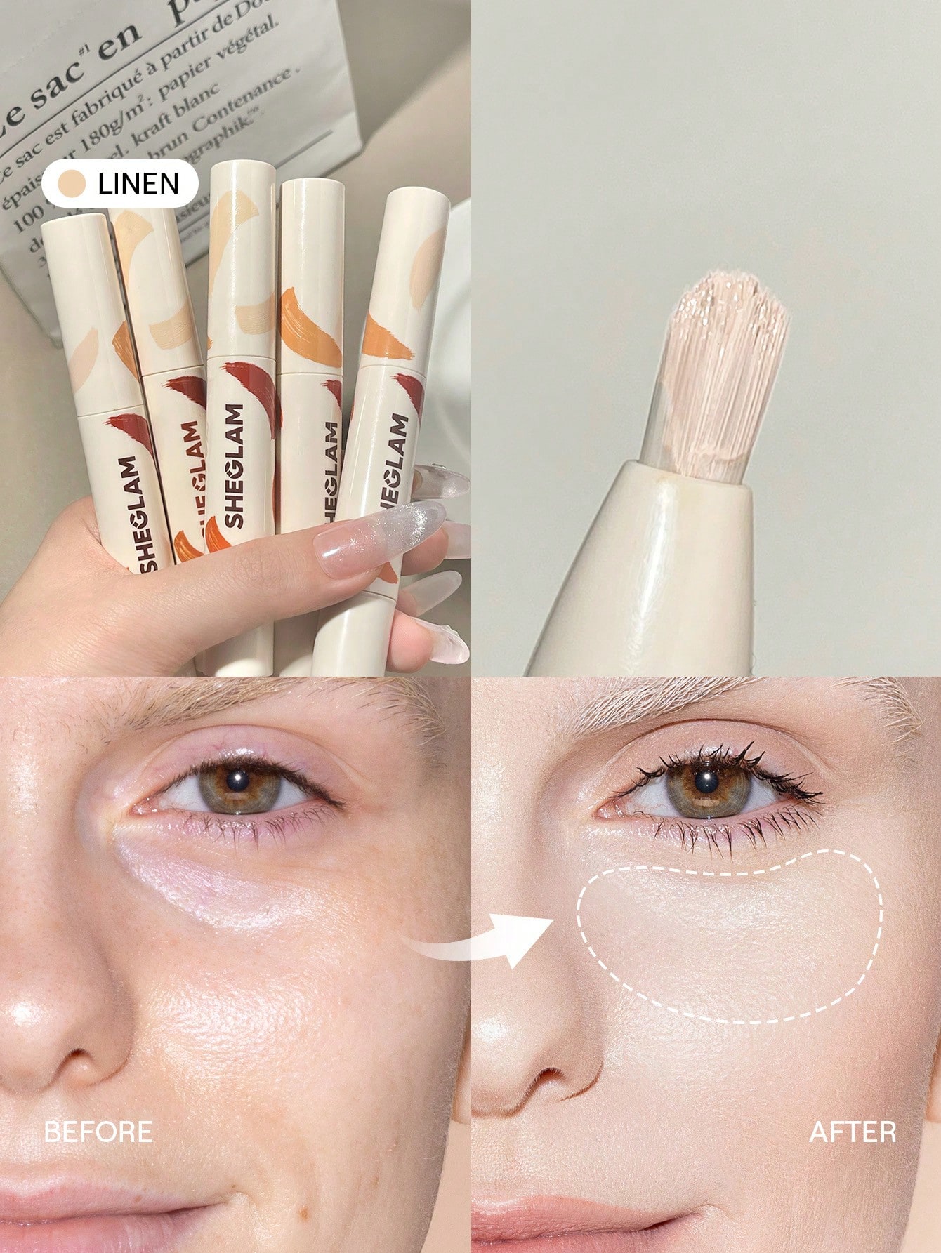 SHEGLAM Perfect Skin Correcteur Haute Couvrance-Earth Marque De Beauté CosméTique