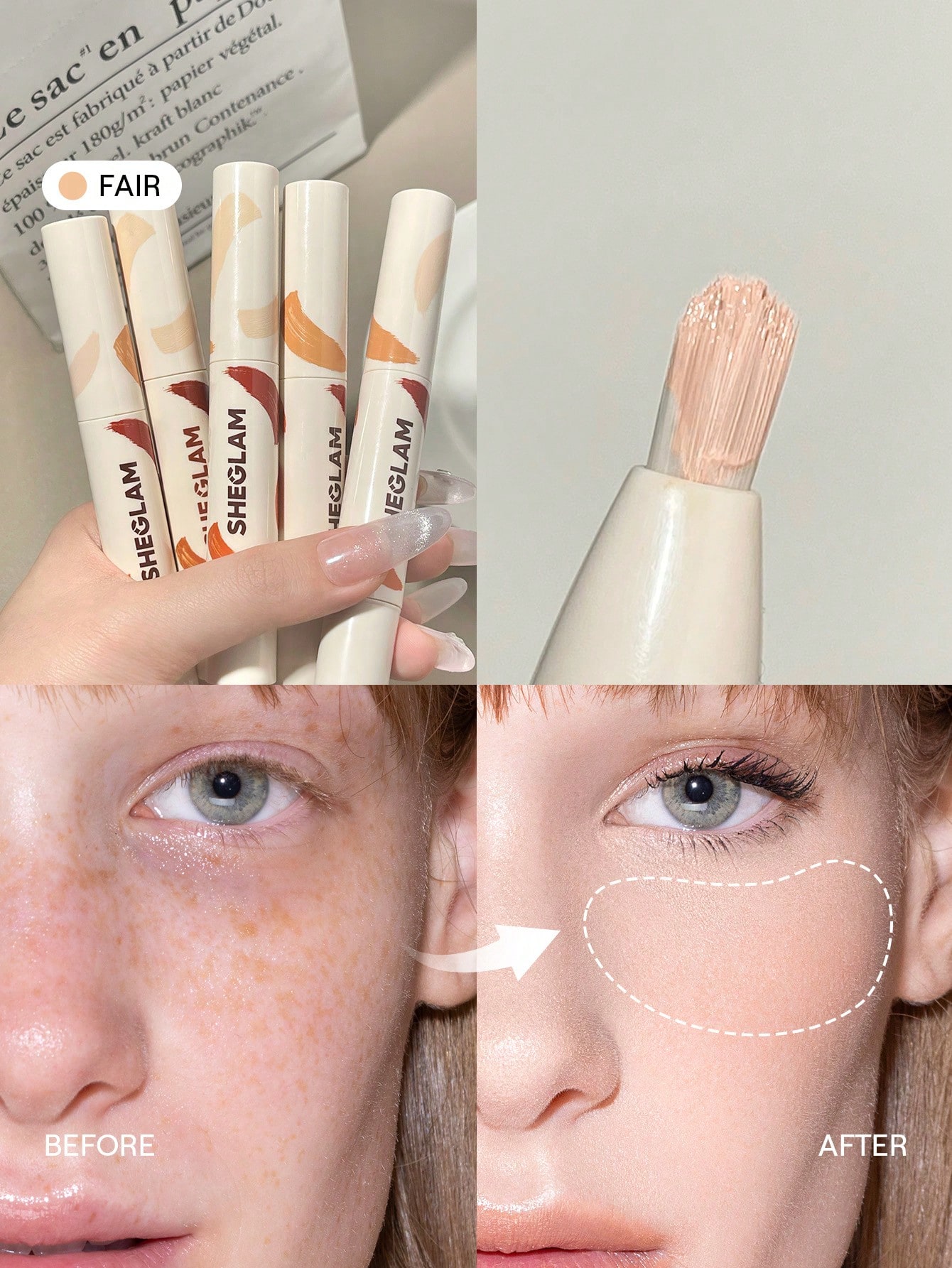 SHEGLAM Perfect Skin Correcteur Haute Couvrance-Earth Marque De Beauté CosméTique — vue 3