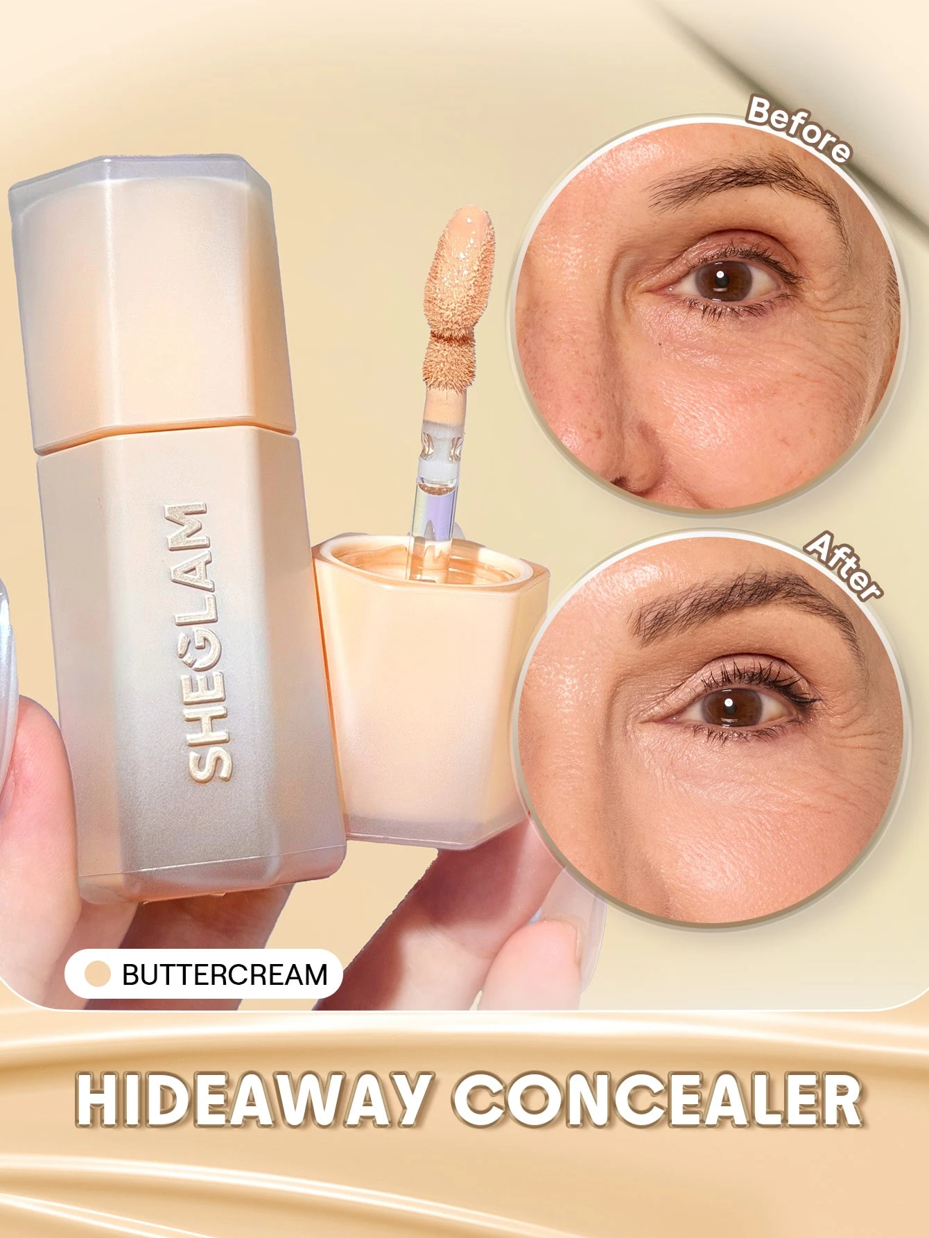 SHEGLAM Hideaway Correcteur Haute Couvrance-Sepia Correcteur De Teint Illuminateur Et — vue 6