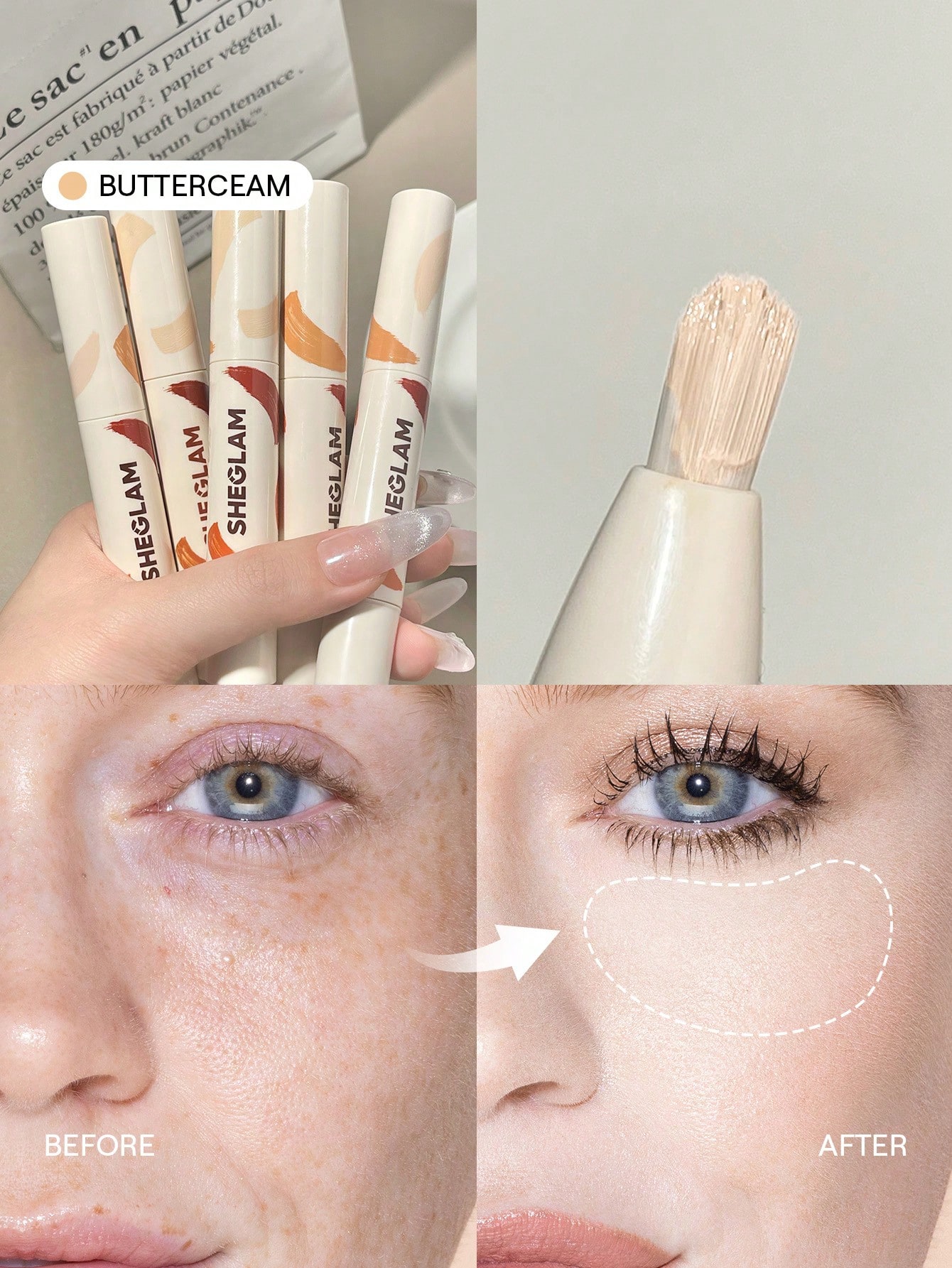 SHEGLAM Perfect Skin Correcteur Haute Couvrance-Earth Marque De Beauté CosméTique — vue 2