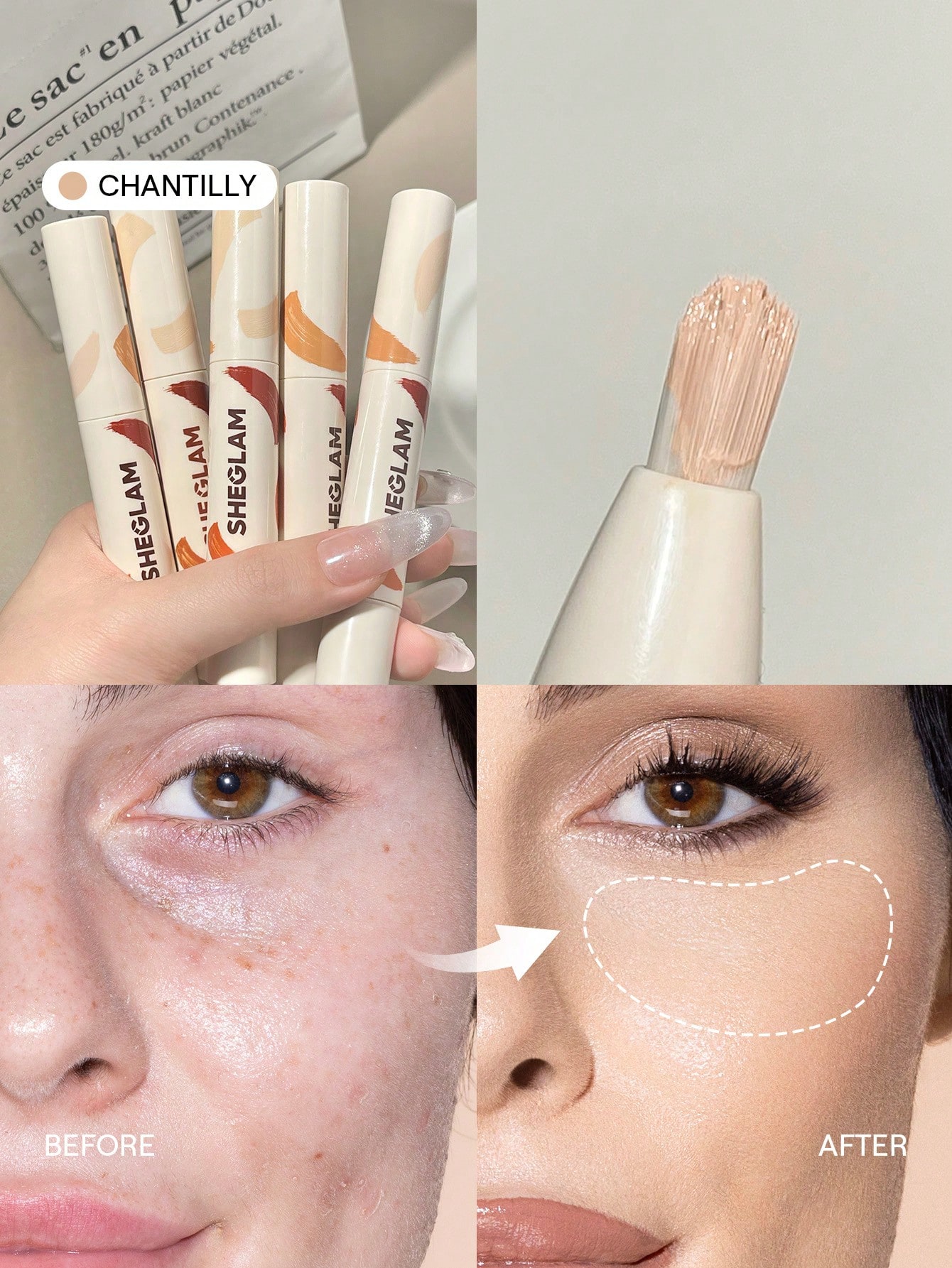 SHEGLAM Perfect Skin Correcteur Haute Couvrance-Earth Marque De Beauté CosméTique — vue 4