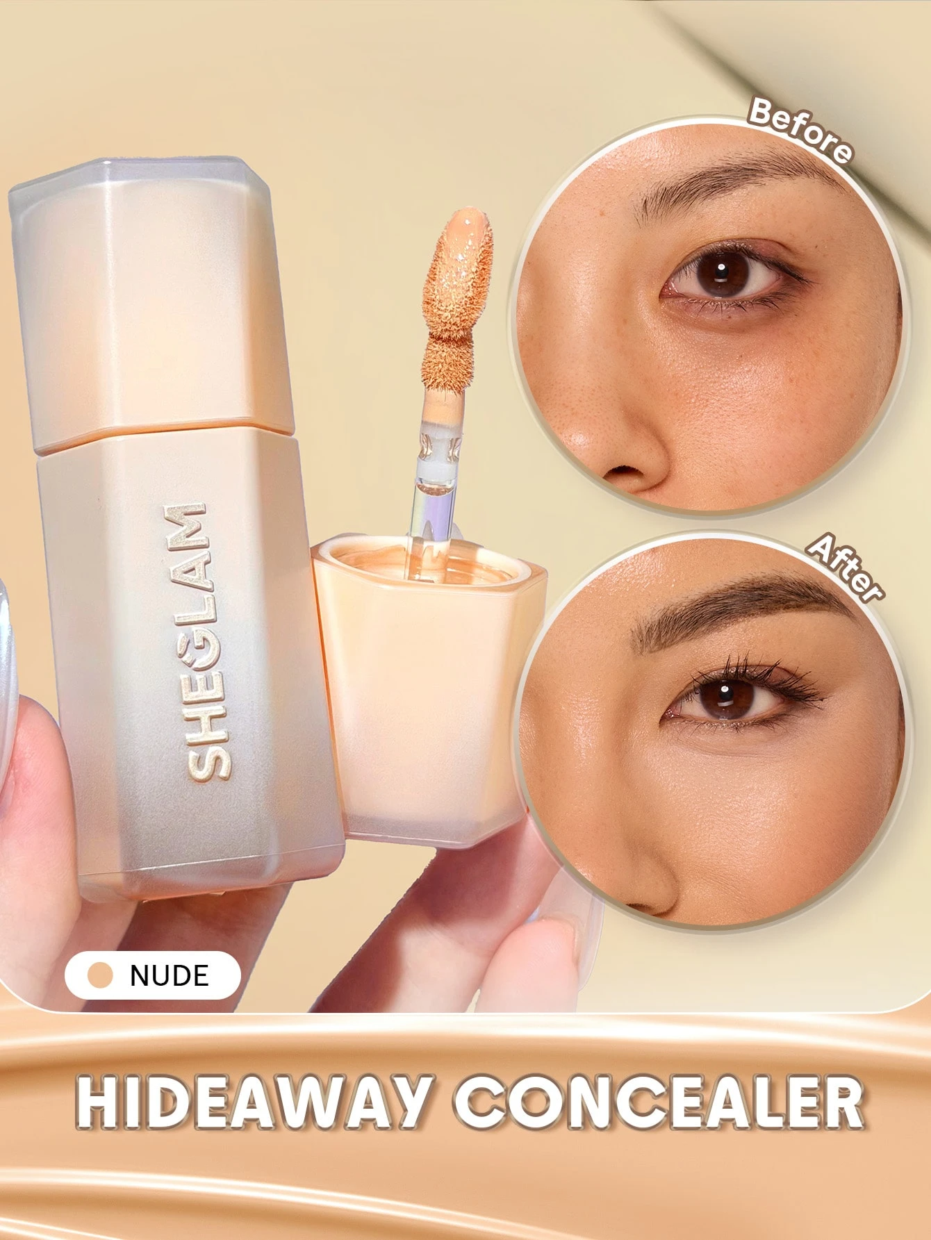 SHEGLAM Hideaway Correcteur Haute Couvrance-Sepia Correcteur De Teint Illuminateur Et — vue 8