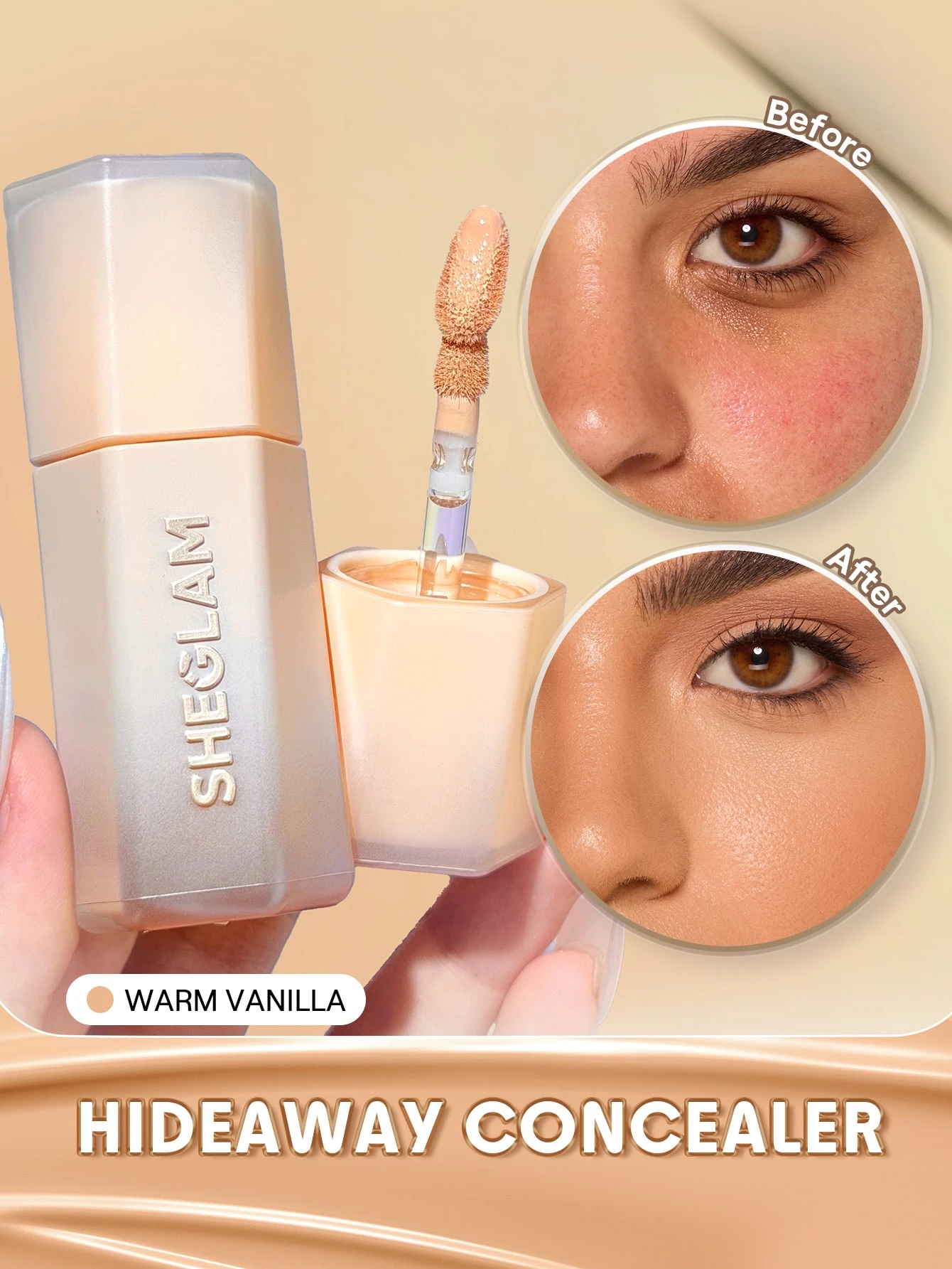 SHEGLAM Hideaway Correcteur Haute Couvrance-Sepia Correcteur De Teint Illuminateur Et — vue 9