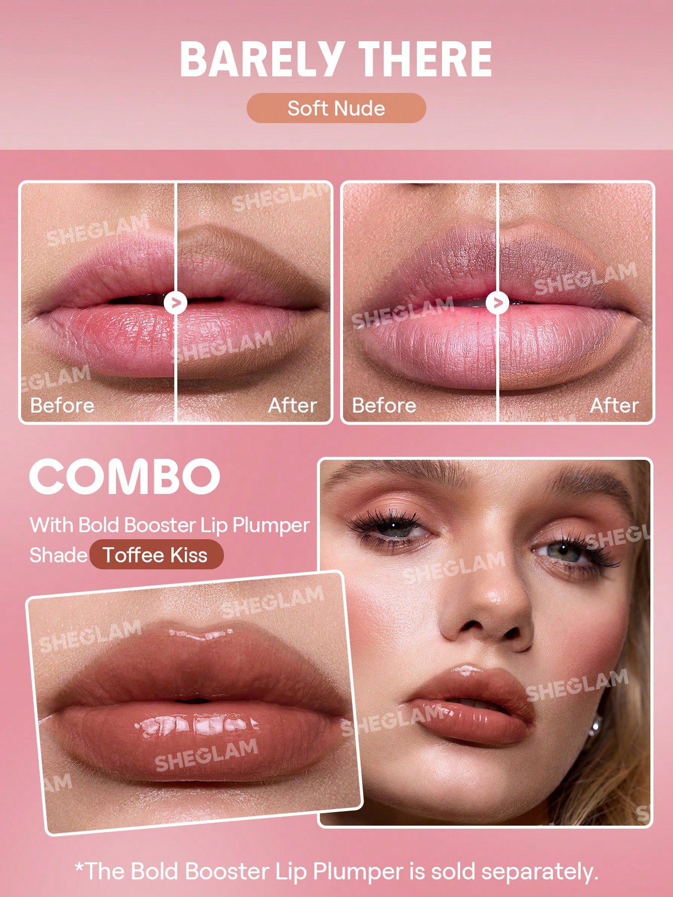 SHEGLAM Bold Booster Crayon à LèVres Repulpant Rouge Marque De Beauté CosméTique — vue 9