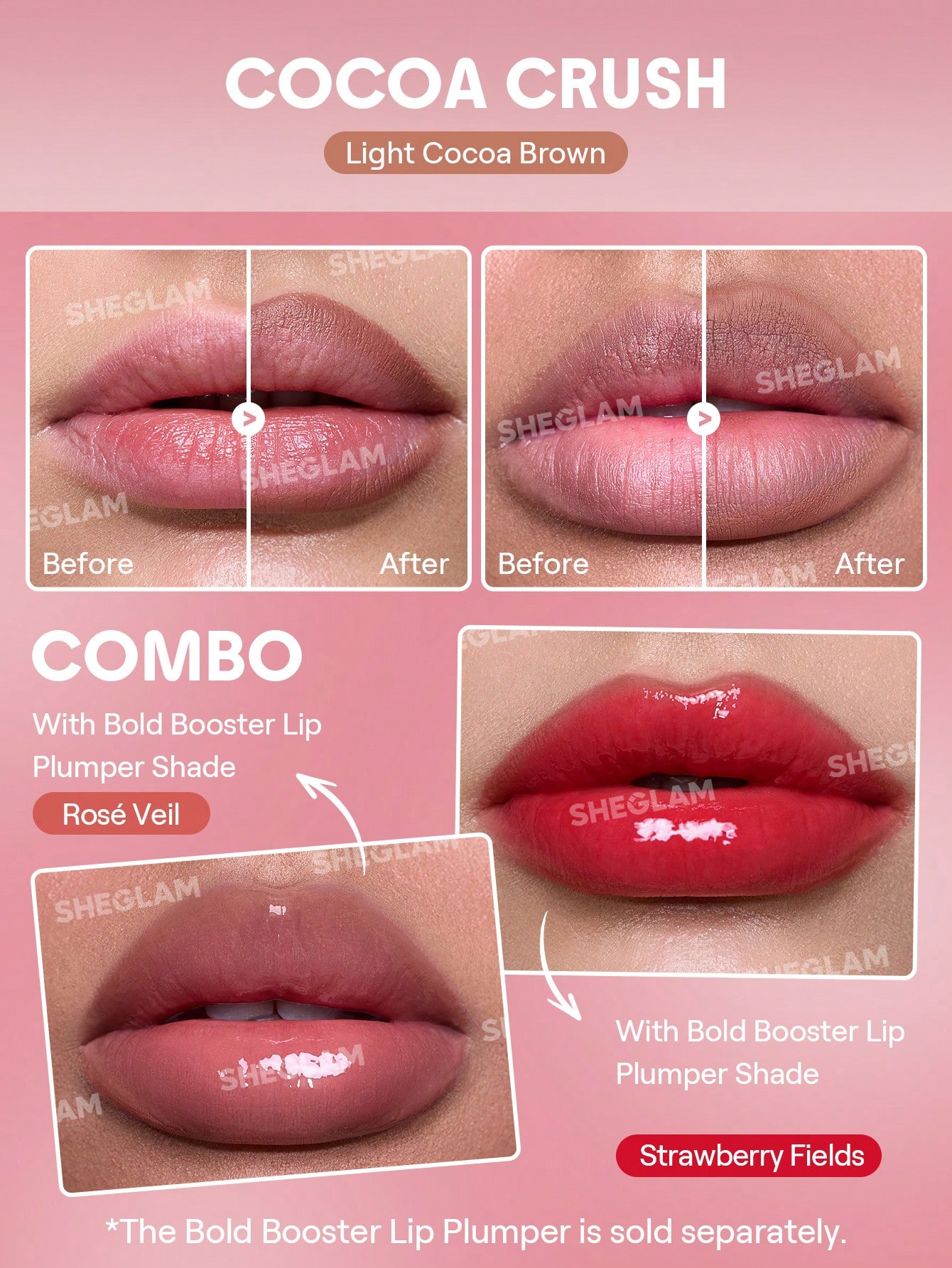 SHEGLAM Bold Booster Crayon à LèVres Repulpant Rouge Marque De Beauté CosméTique — vue 11