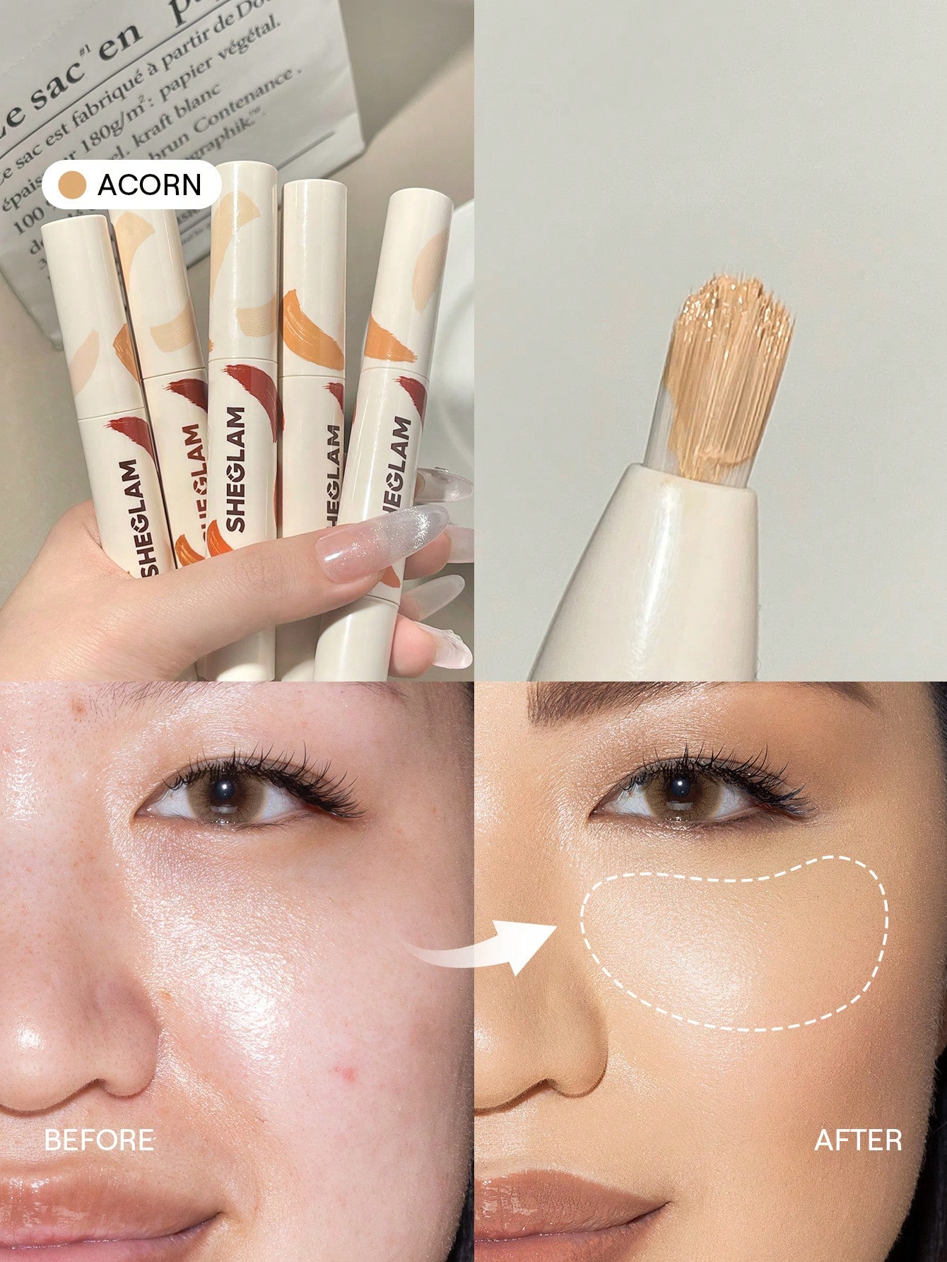 SHEGLAM Perfect Skin Correcteur Haute Couvrance-Earth Marque De Beauté CosméTique — vue 7