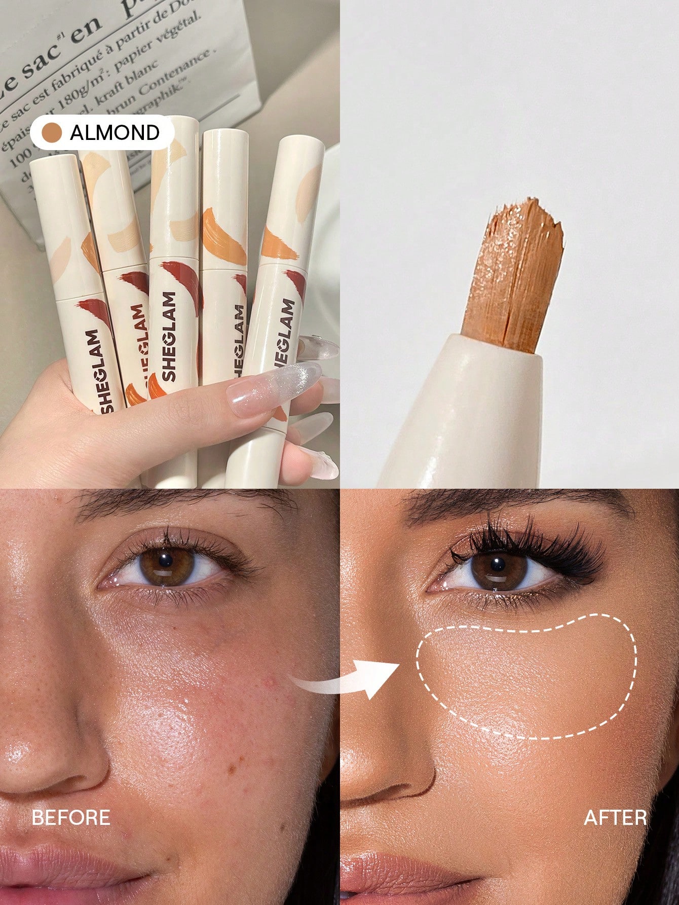 SHEGLAM Perfect Skin Correcteur Haute Couvrance-Earth Marque De Beauté CosméTique — vue 12
