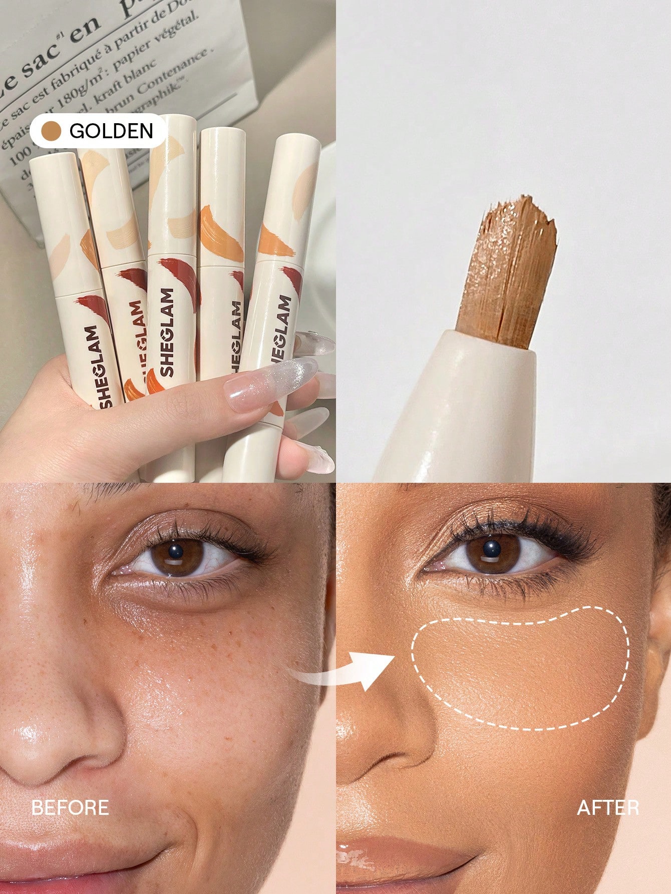 SHEGLAM Perfect Skin Correcteur Haute Couvrance-Earth Marque De Beauté CosméTique — vue 11