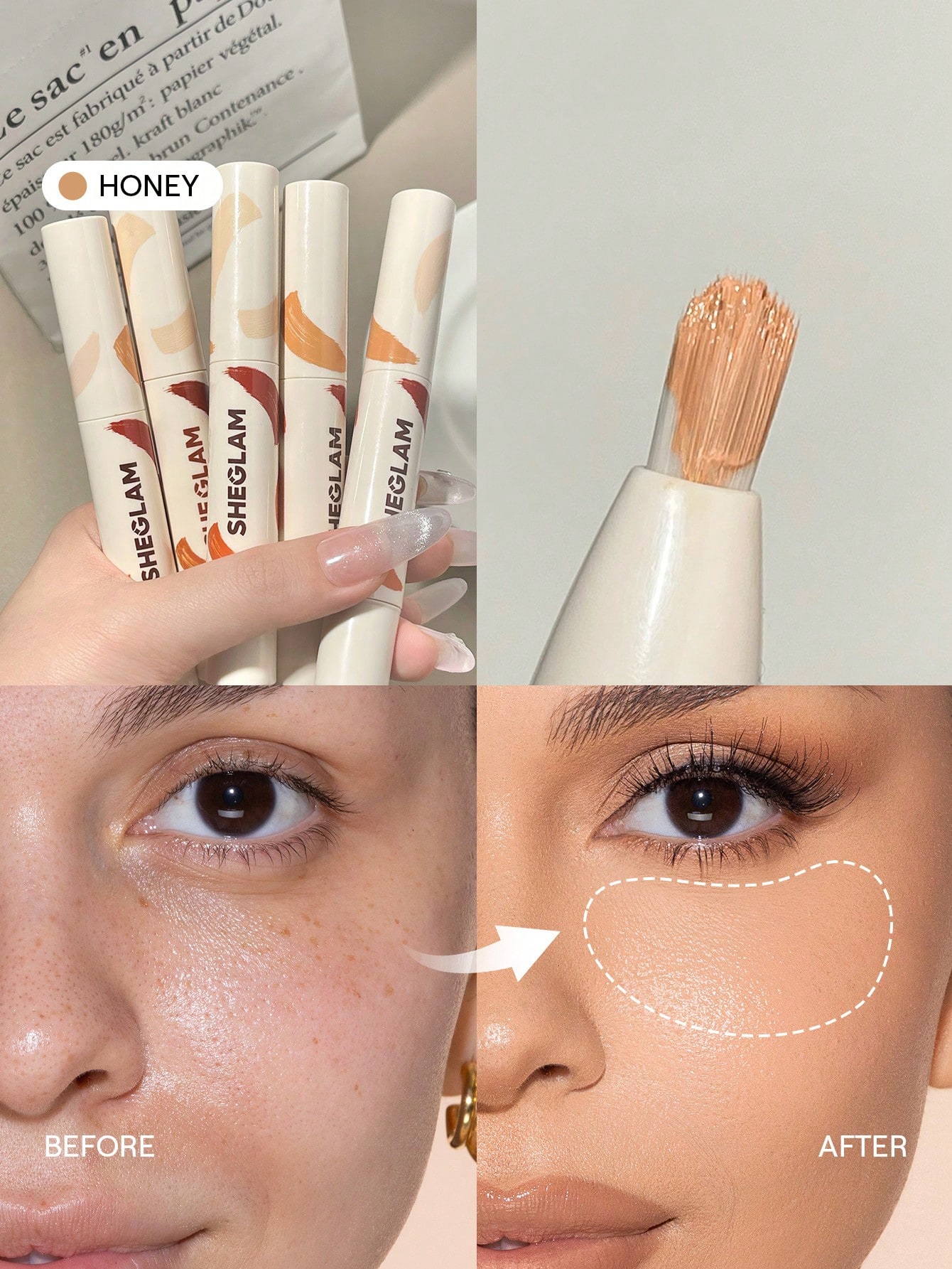 SHEGLAM Perfect Skin Correcteur Haute Couvrance-Earth Marque De Beauté CosméTique — vue 10