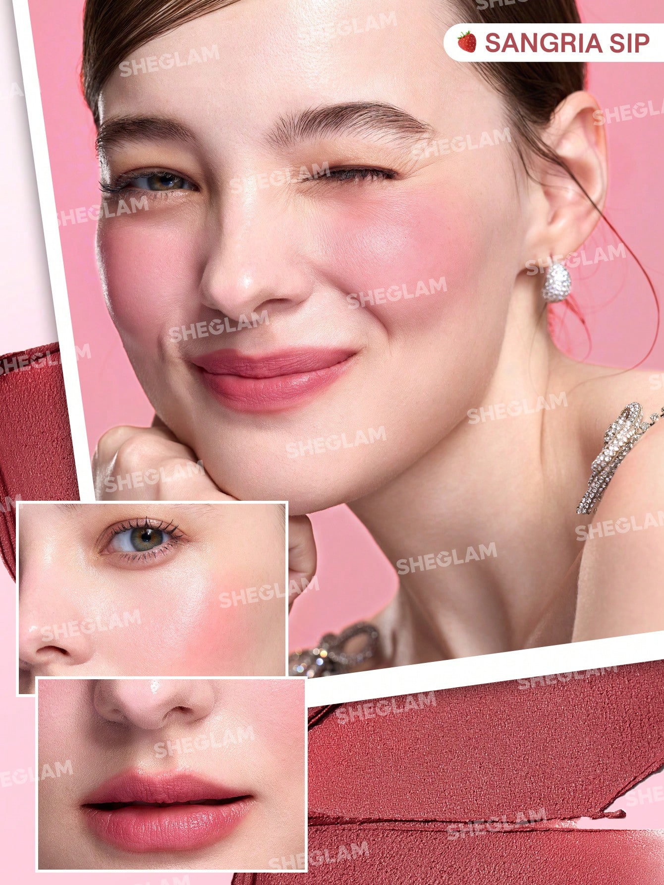 SHEGLAM Very Cherry Stack CrèMe Joues & LèVres Rouge Marque De Beauté CosméTique — vue 9