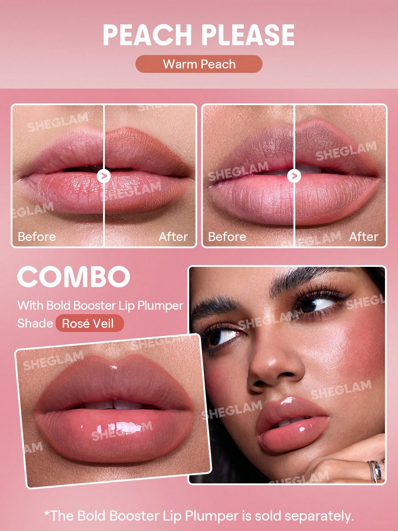 SHEGLAM Bold Booster Crayon à LèVres Repulpant Rouge Marque De Beauté CosméTique — vue 10