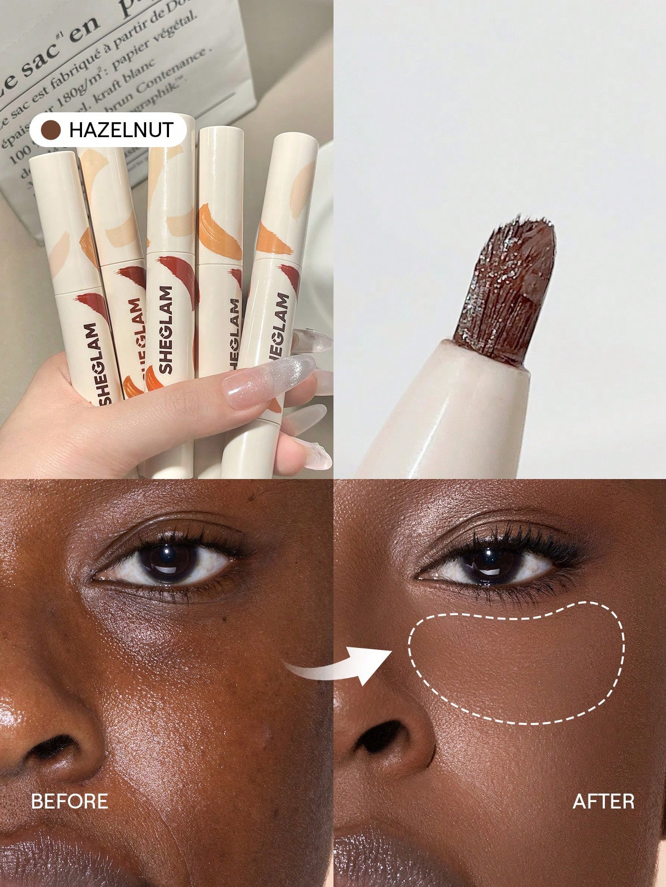 SHEGLAM Perfect Skin Correcteur Haute Couvrance-Earth Marque De Beauté CosméTique — vue 16