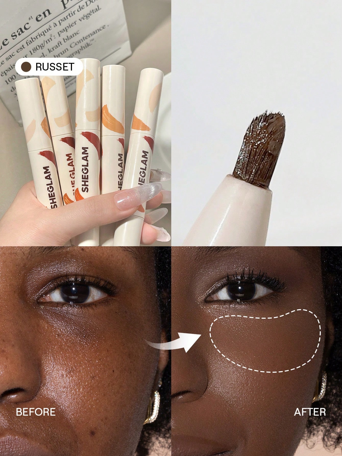 SHEGLAM Perfect Skin Correcteur Haute Couvrance-Earth Marque De Beauté CosméTique — vue 17