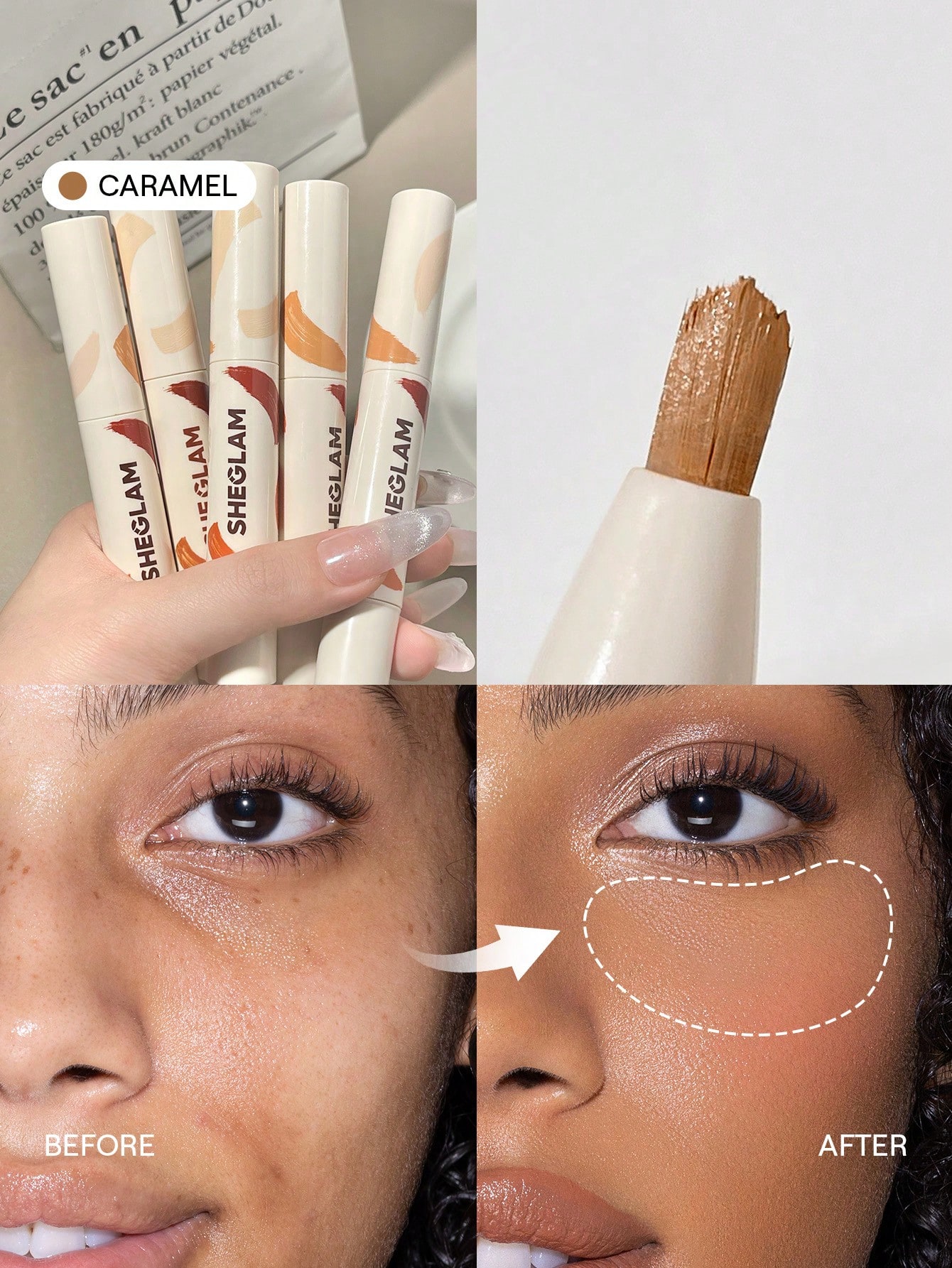 SHEGLAM Perfect Skin Correcteur Haute Couvrance-Earth Marque De Beauté CosméTique — vue 14