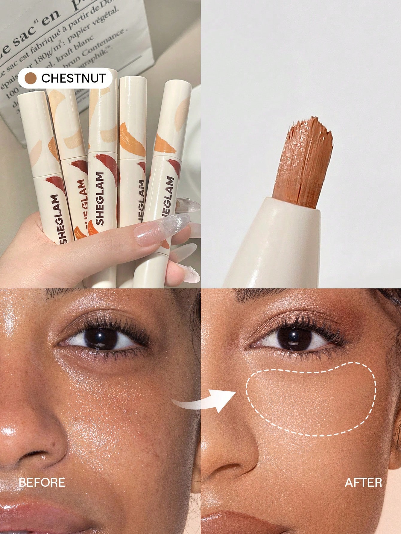 SHEGLAM Perfect Skin Correcteur Haute Couvrance-Earth Marque De Beauté CosméTique — vue 13