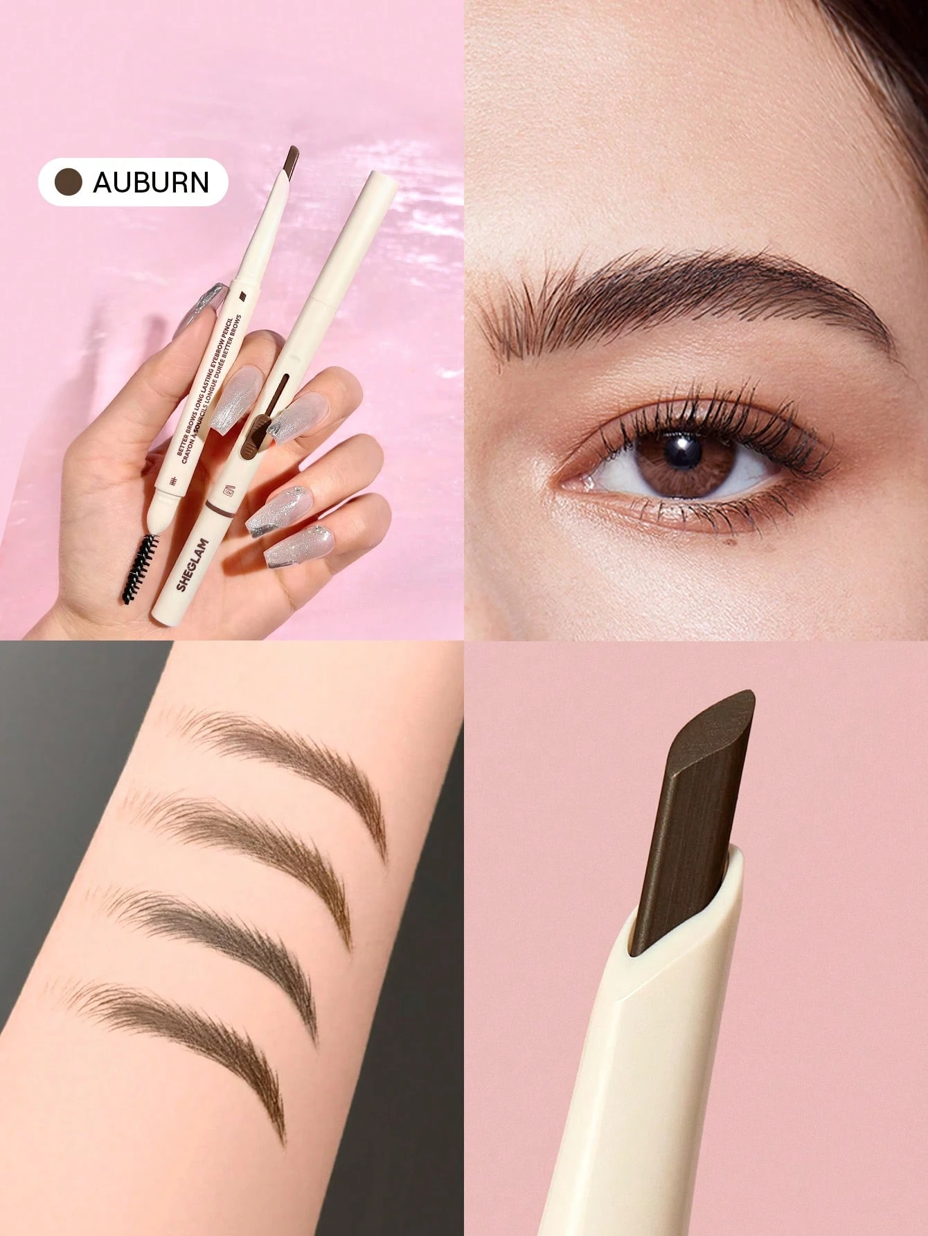 SHEGLAM Better Brows Crayon à Sourcils Longue Tenue-Taupe Marque De Beauté CosméTique — vue 3