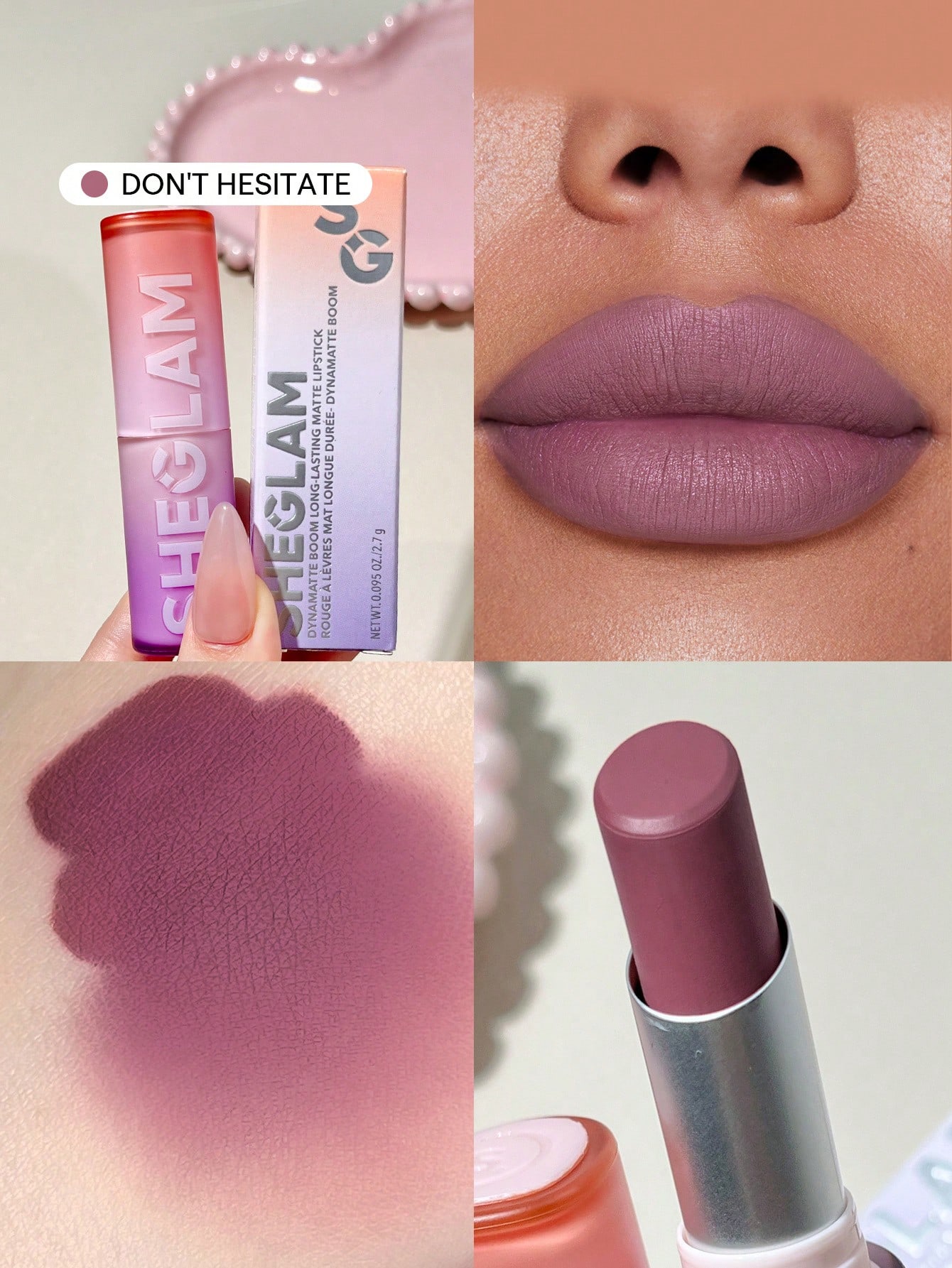 SHEGLAM Dynamatte Boom Rouge à LèVres Mat Longue Tenue-High Key Rouge Marque De Beauté — vue 5