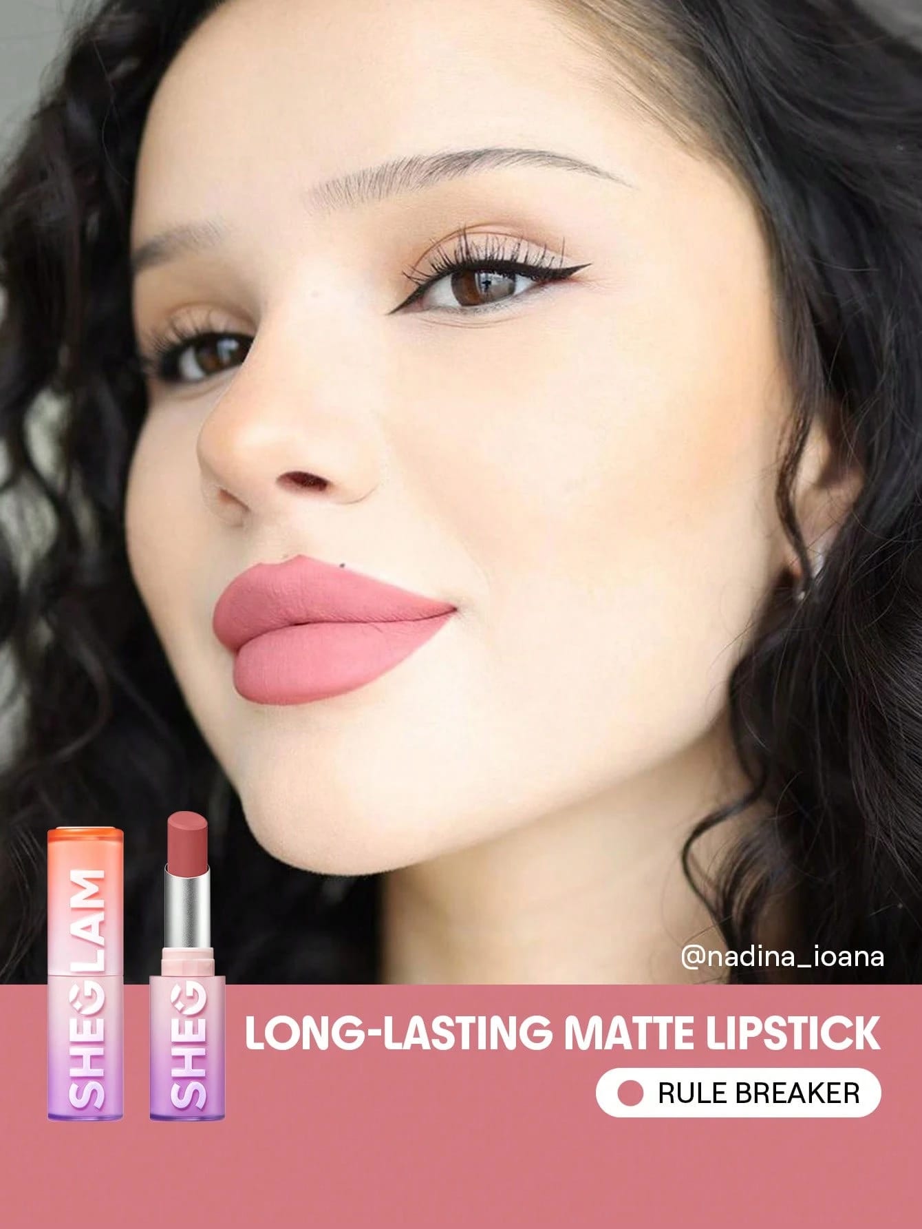 SHEGLAM Dynamatte Boom Rouge à LèVres Mat Longue Tenue-High Key Rouge Marque De Beauté