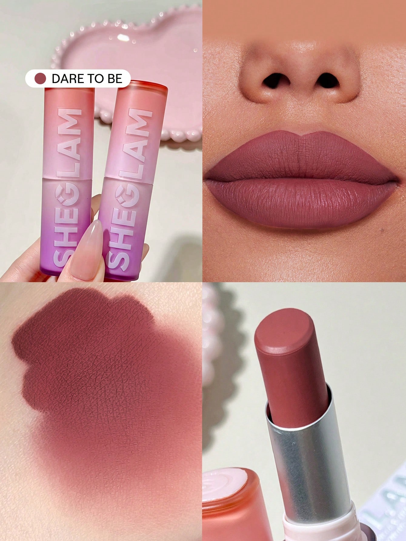 SHEGLAM Dynamatte Boom Rouge à LèVres Mat Longue Tenue-High Key Rouge Marque De Beauté — vue 9
