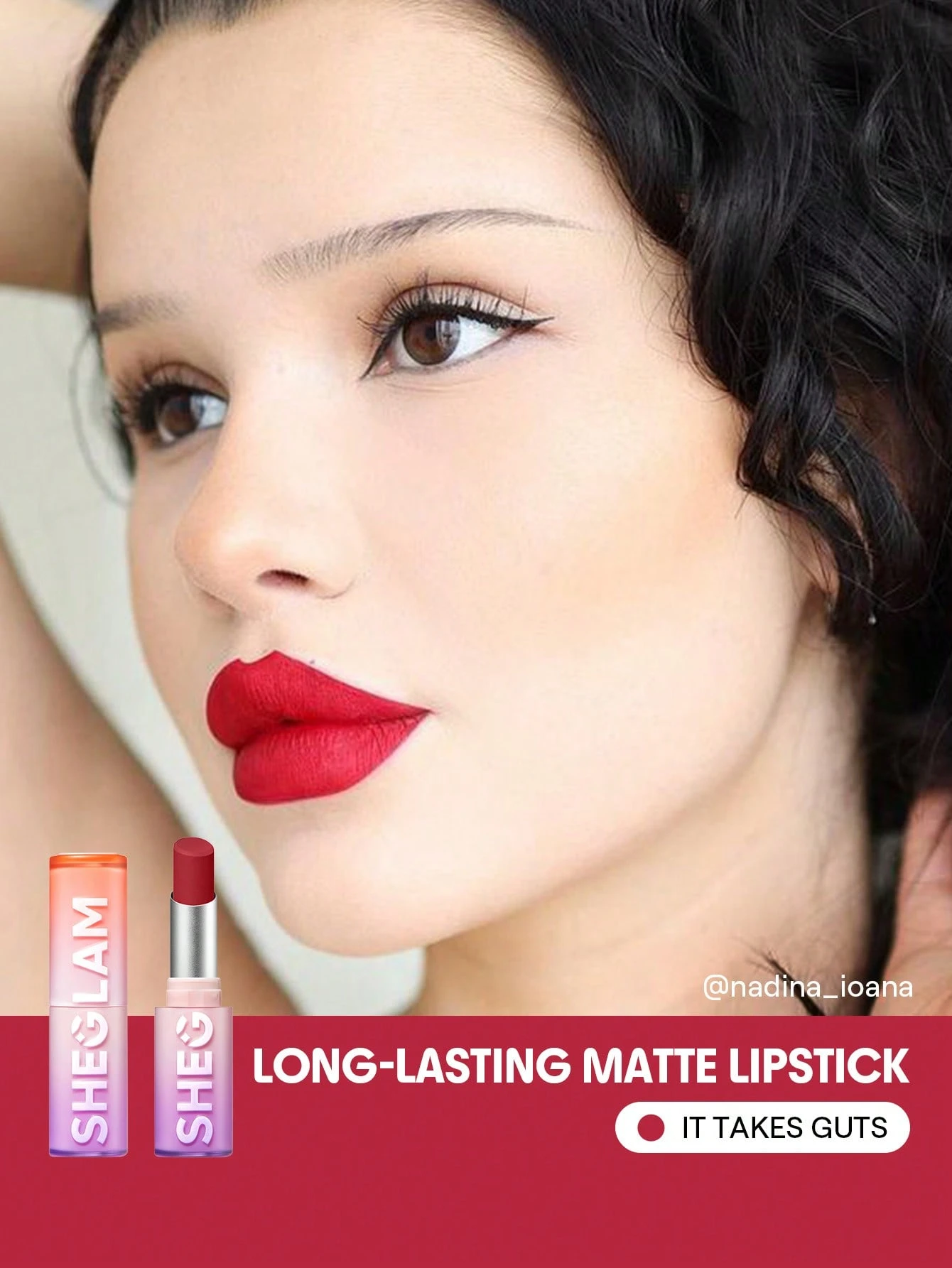 SHEGLAM Dynamatte Boom Rouge à LèVres Mat Longue Tenue-High Key Rouge Marque De Beauté — vue 10