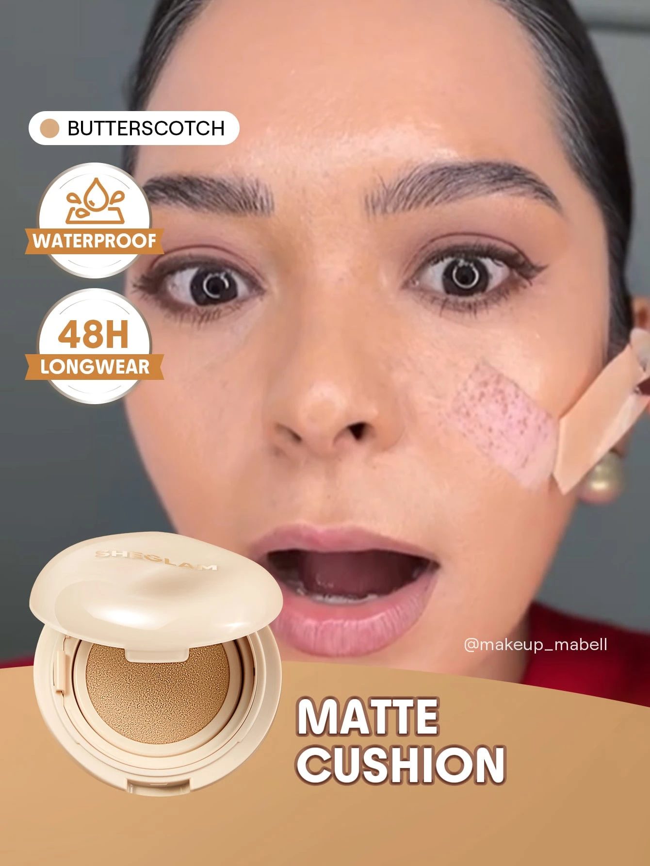 SHEGLAM Lock & Go Long-Lasting Fond De Teint Cushion-Nutmeg Marque De Beauté CosméTique — vue 14