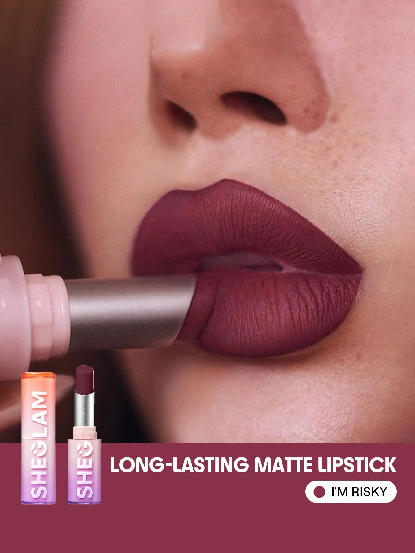 SHEGLAM Dynamatte Boom Rouge à LèVres Mat Longue Tenue-High Key Rouge Marque De Beauté — vue 19
